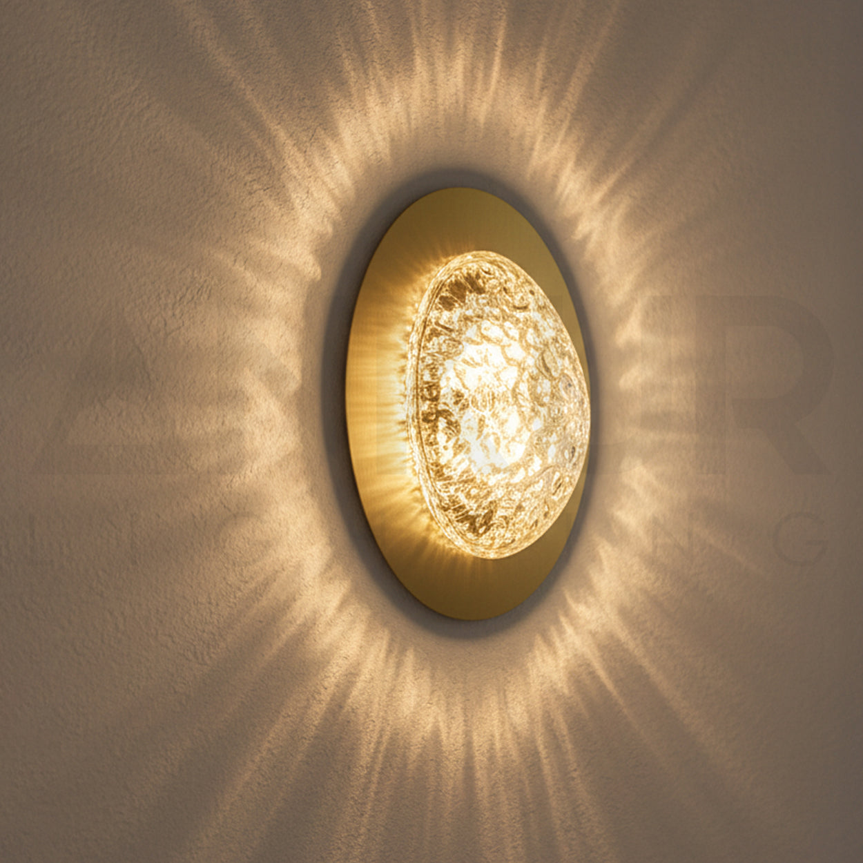 ANKUR GECKO BRUSHED BRASS MODERN WALL LIGHT