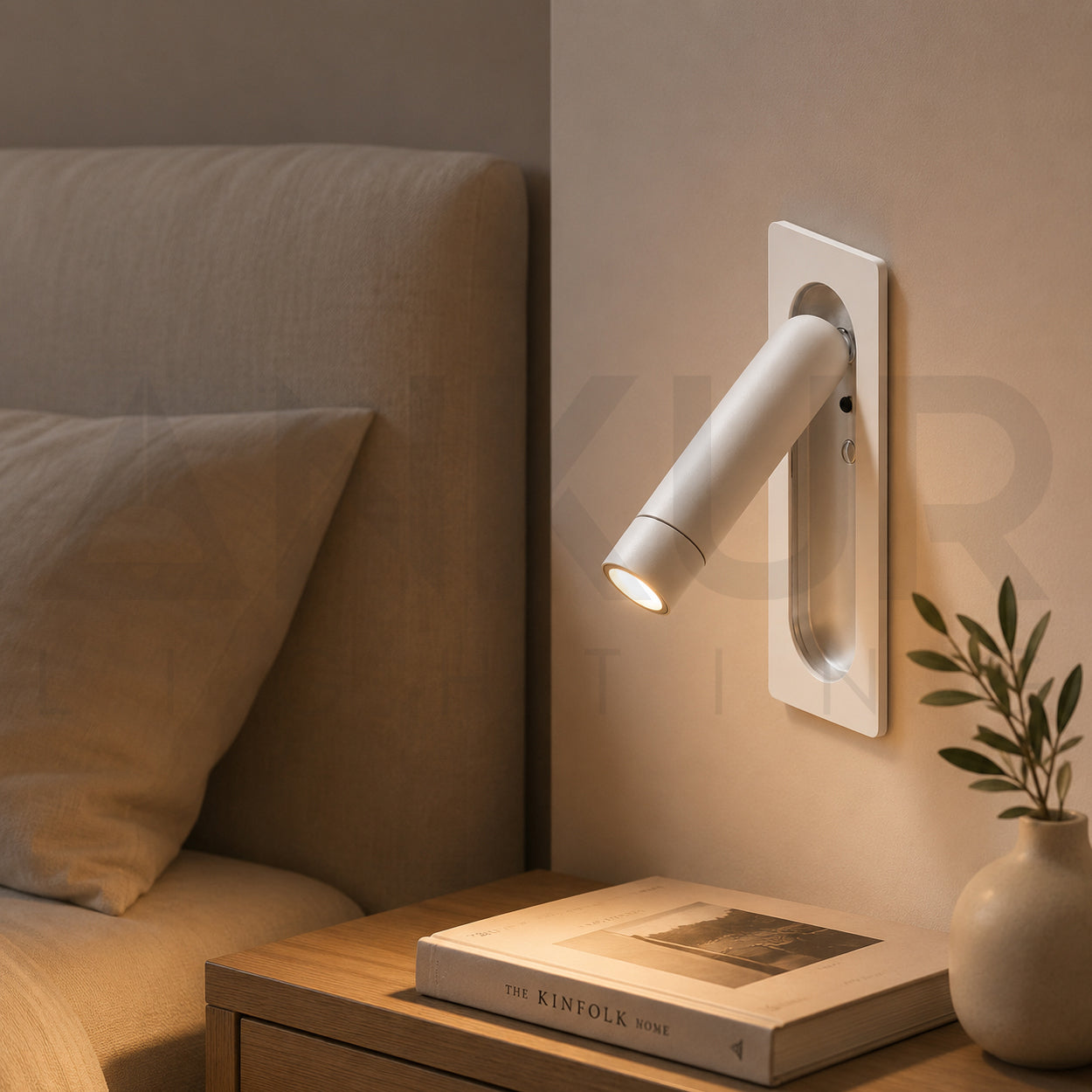 ANKUR POPPY METAL BEDSIDE PULL-OUT LED WALL LIGHT
