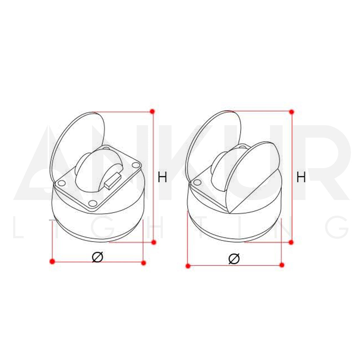 ANKUR TALUS OUTDOOR WATERPROOF WINDOW SILL LIGHT WITH DOUBLE SIDE FLAP