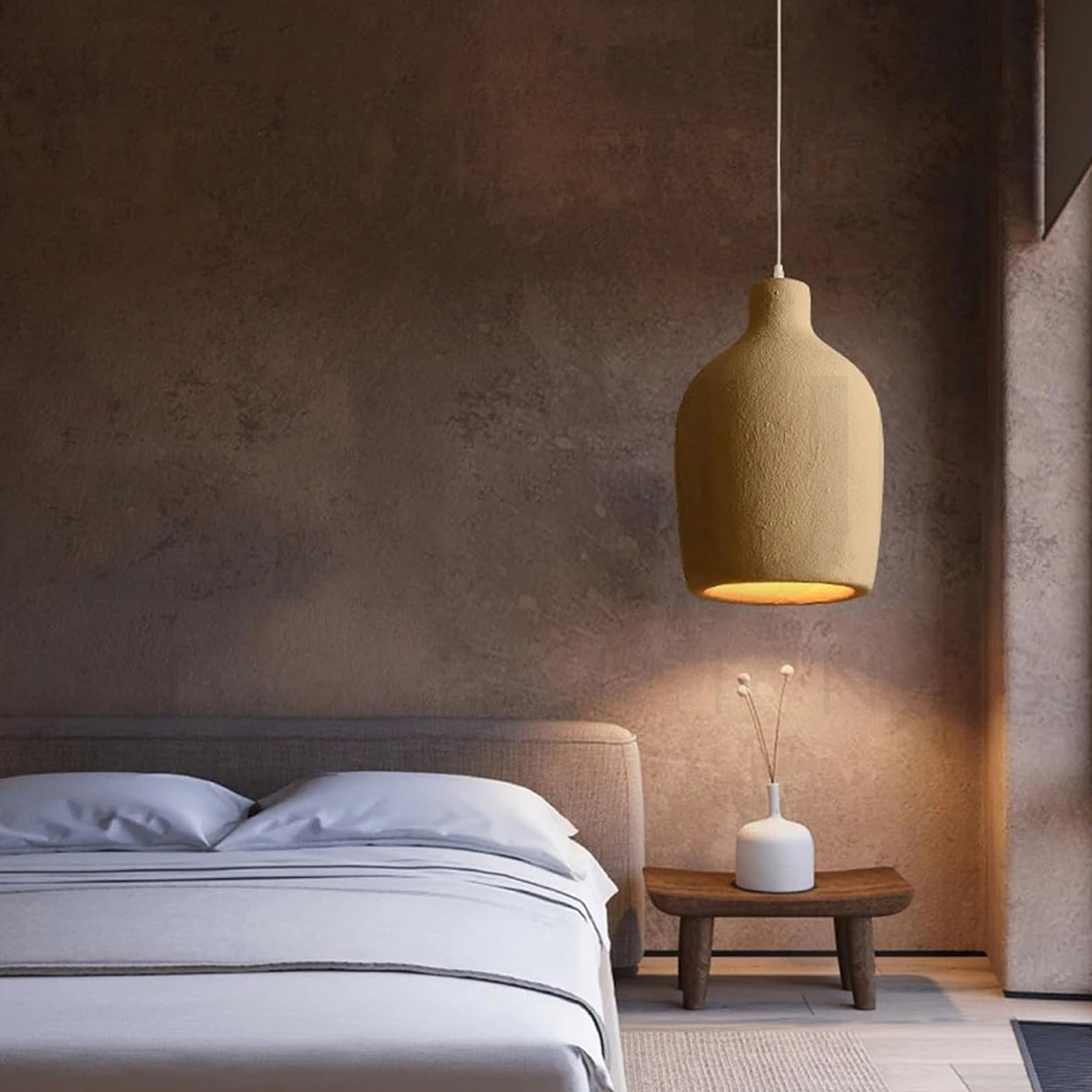 ANKUR LUNA RESIN PENDANT LIGHT FOR BEDROOM AND LIVING ROOM MODERN STYLE HANGING LIGHT
