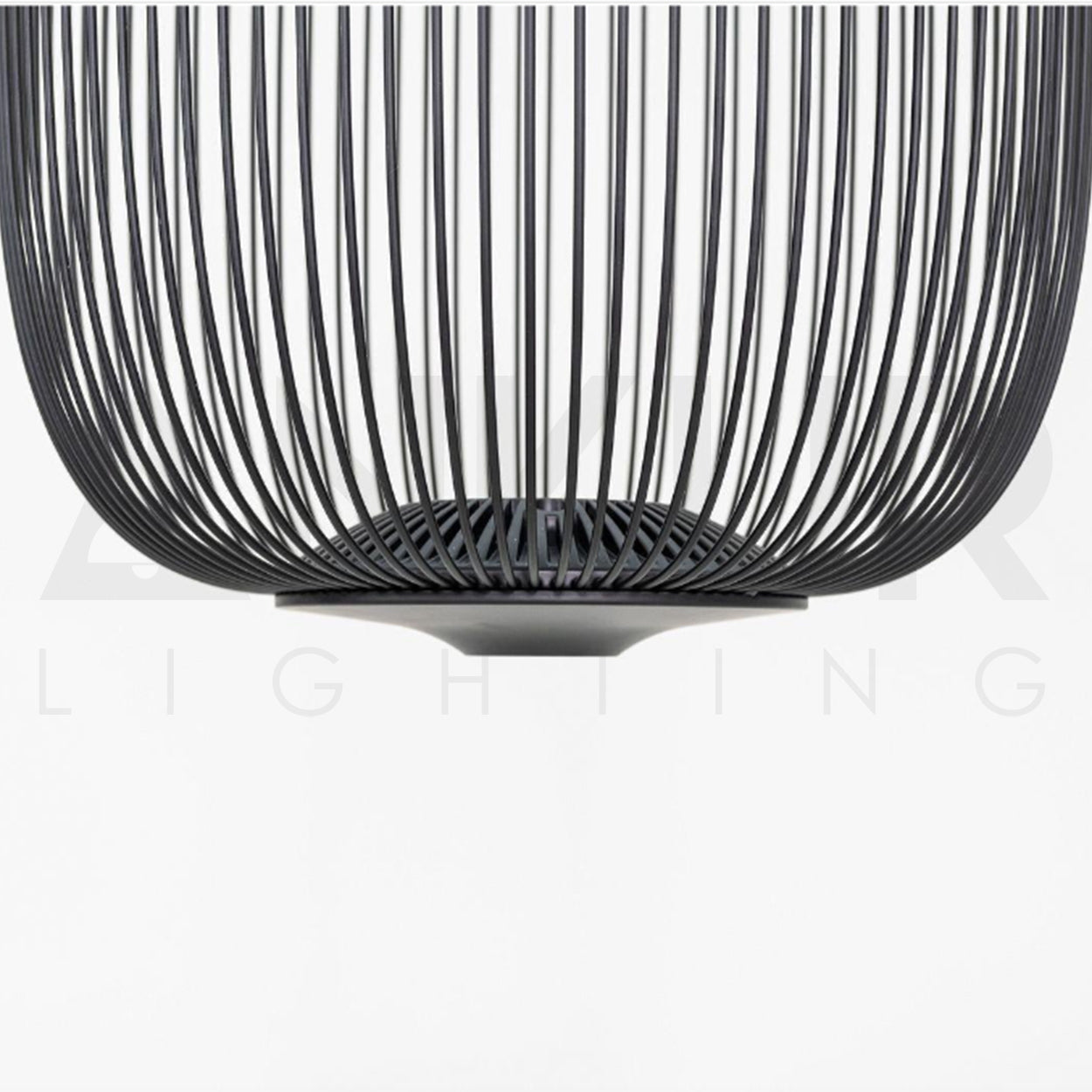 ANKUR ECHO MODERN DESIGNER SPOKES BLACK FINISH METAL BASED HANGING LIGHT FOR HOME LIGHTING