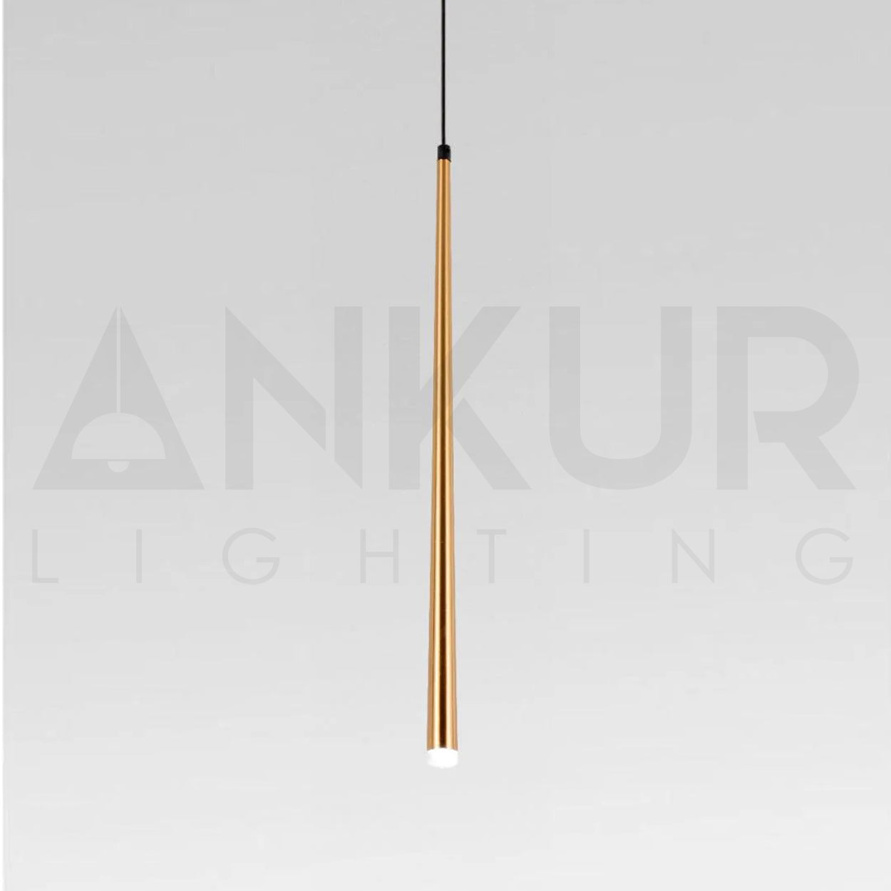 ANKUR STYX CONICAL PENDANT LIGHT FOR BEDROOM AND KITCHEN HANGING LIGHT - ROSE GOLD