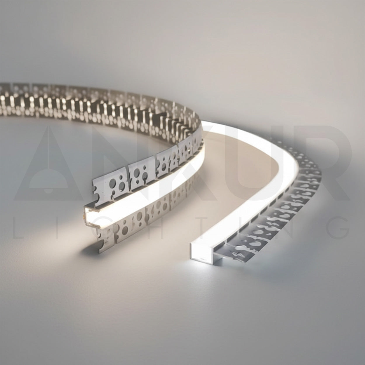 ANKUR FLEXIBLE NEON ALUMINIUM MESH CLAMP FOR NEON STRIP LIGHTS (ONLY PROFILE)