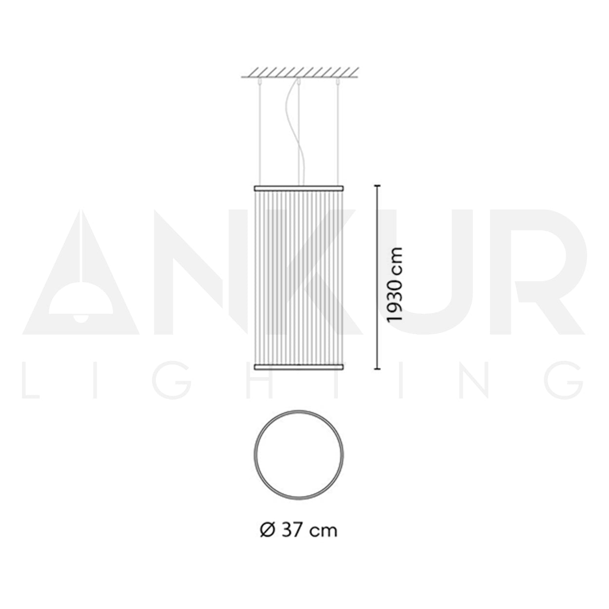 ANKUR AXIOM SUSPENSION PENDANT LIGHT WIRED BASED HANGING LIGHT