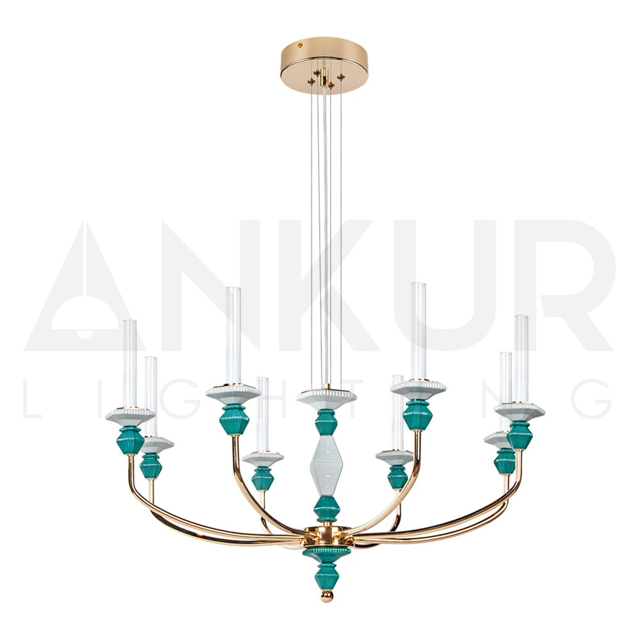 ANKUR STELLAIRE LARGE CEREMIC CLASSIC CHANDELIER FOR LUXURY HOMES