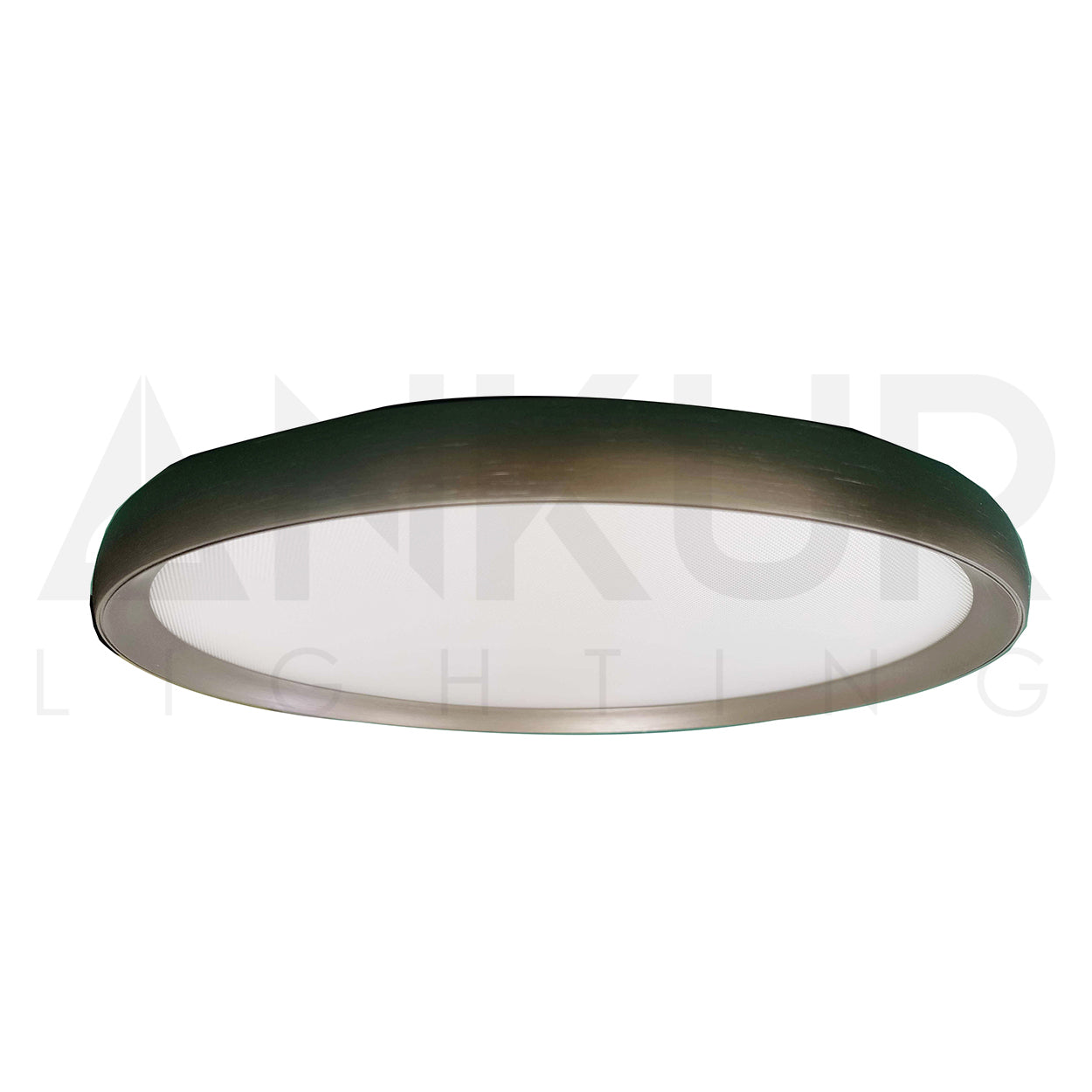 ANKUR LINDEN 3CCT LED WARM WHITE,COOL WHITE AND DAYLIGHT ALL THREE LED COLOUR IN ONE LIGHT BRUSHED GREY ROUND SURFACE CEILING LIGHT