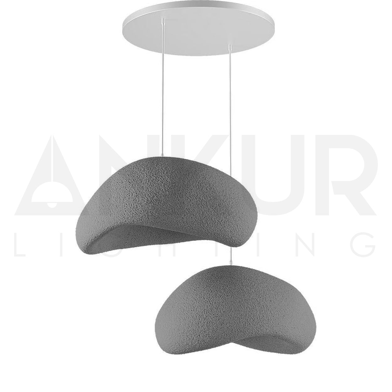ANKUR CURVE CONCRETE LOOK PENDANT LIGHT FROM ANKUR TERRA COLLECTION