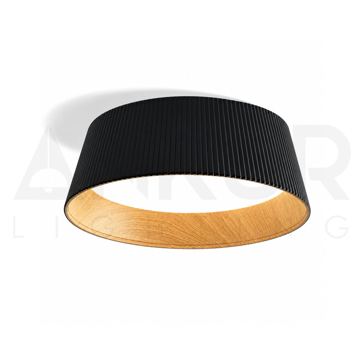 ANKUR CIRQUE 60W SURFACE CEILING LIGHT | 3CCT TUNABLE LED | BLACK WOODEN