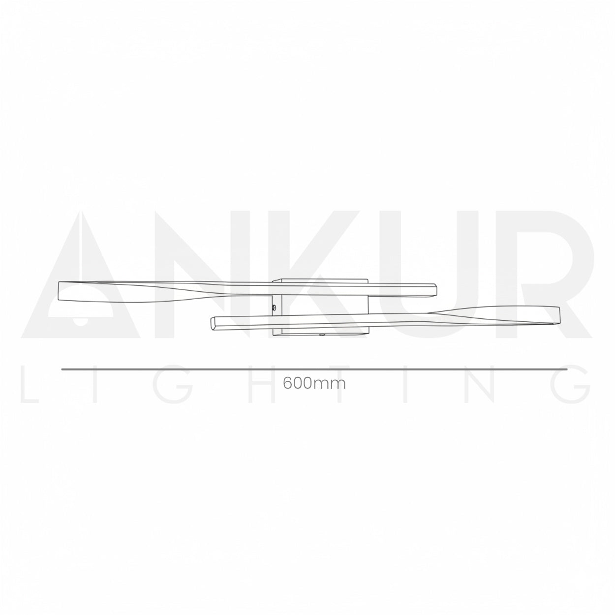 ANKUR RILIEVO DOUBLE TWISTED METAL LED WALL LIGHT