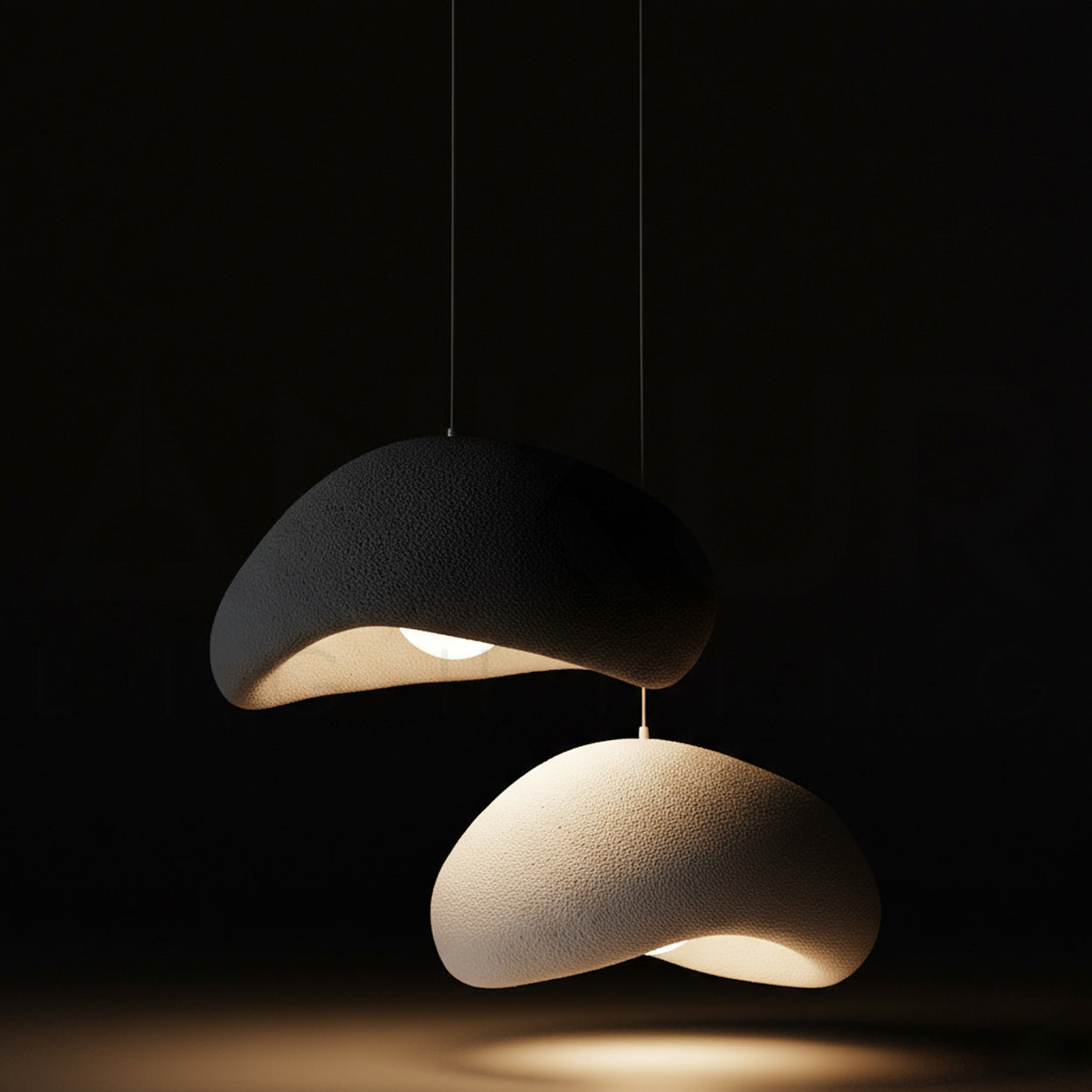 ANKUR CURVE CONCRETE LOOK PENDANT LIGHT FROM ANKUR TERRA COLLECTION