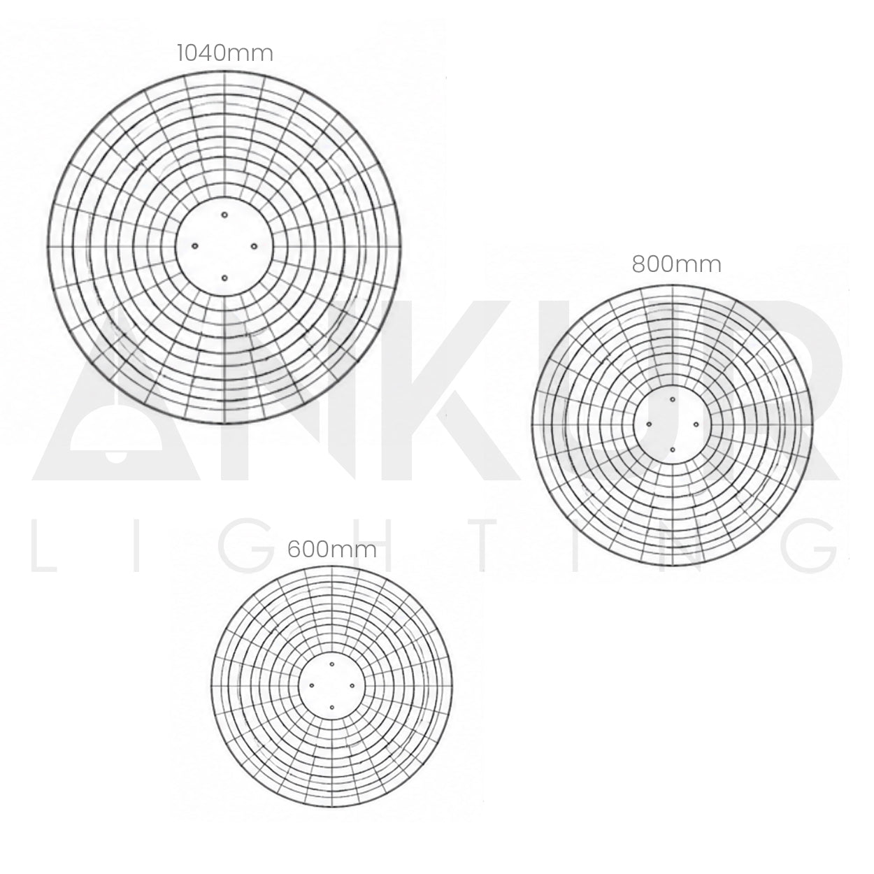 ANKUR WISTERIA STAINLESS STEEL HAIRLINE MODERN LUXURY ROUND CHANDELIER