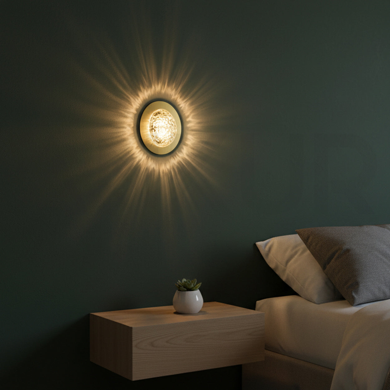 ANKUR GECKO BRUSHED BRASS MODERN WALL LIGHT