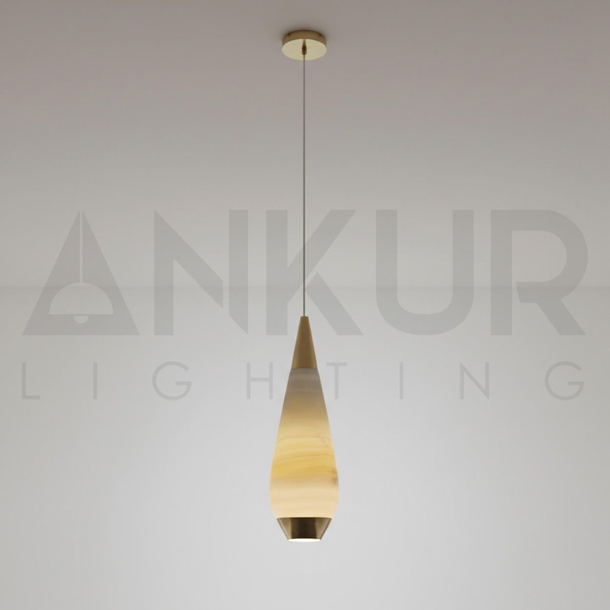 ANKUR PALAZZO ONYX MARBLE MODERN HANGING LIGHT