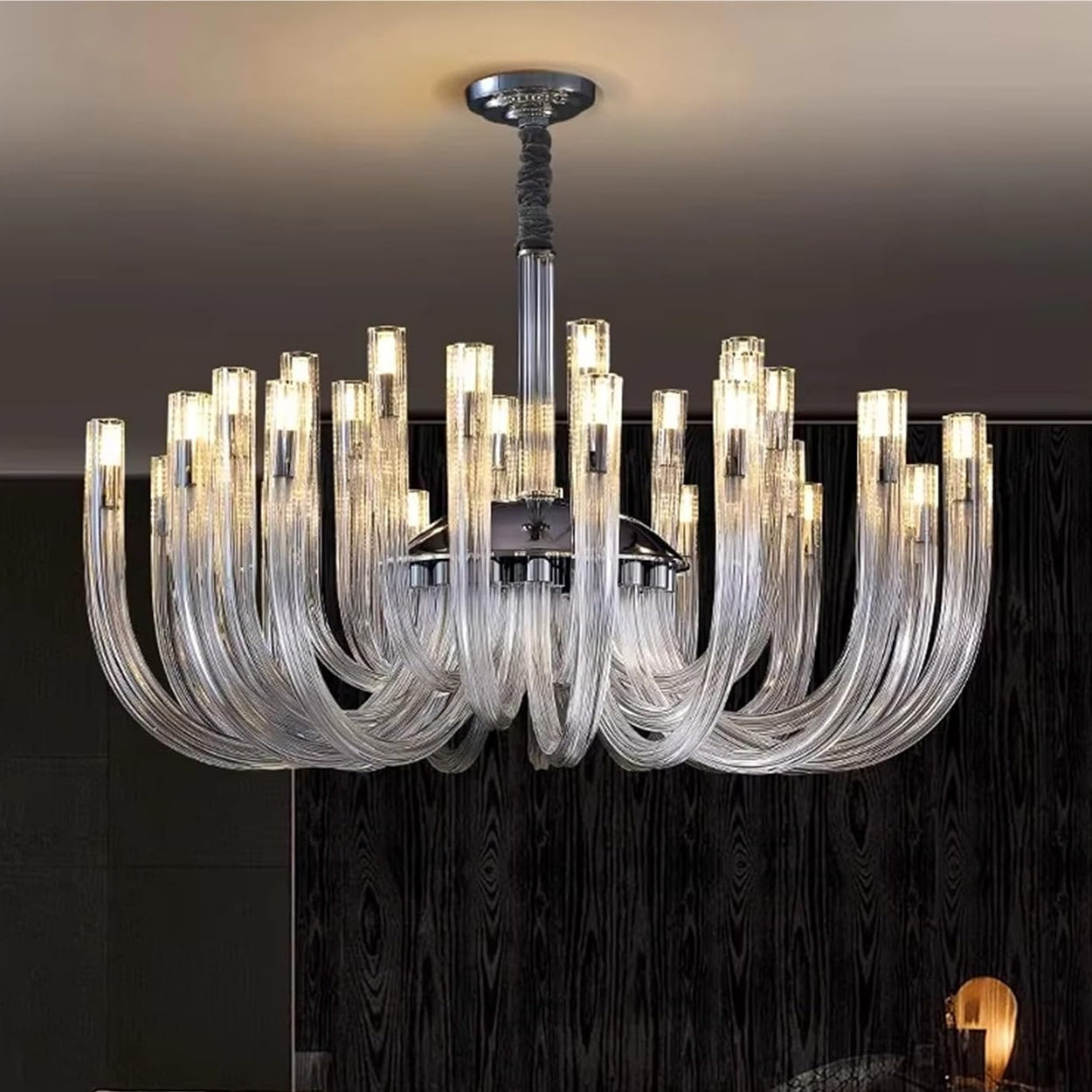 ANKUR MURANA CASTILLO ITALIAN GLASS CRYSTAL CANDLE CHANDELIER