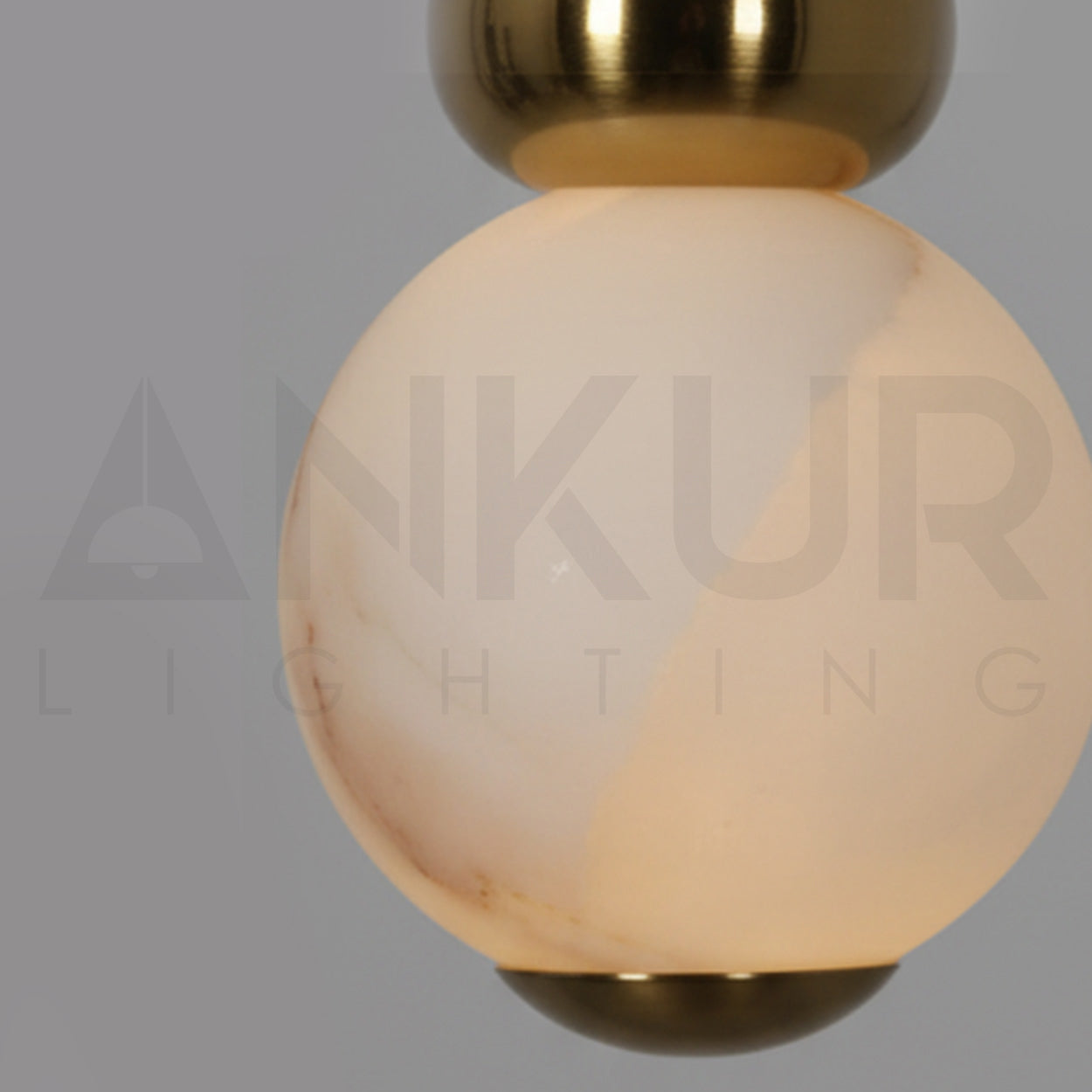 ANKUR RESPITE ONYX MARBLE ANTIQUE BRASS HANGING LIGHT FOR DINING AND KITCHEN PENDANT LIGHT