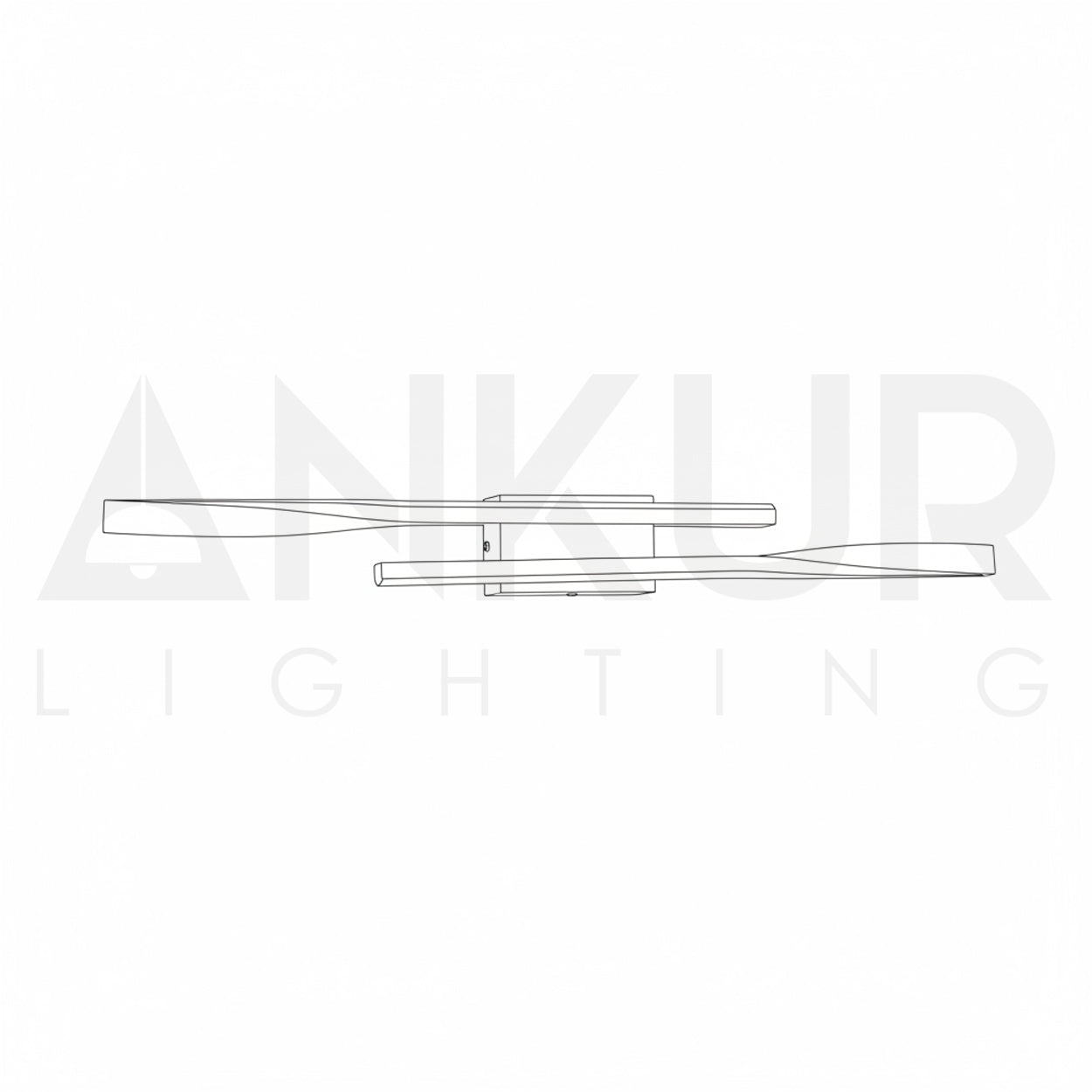 ANKUR RILIEVO DOUBLE TWISTED METAL LED WALL LIGHT