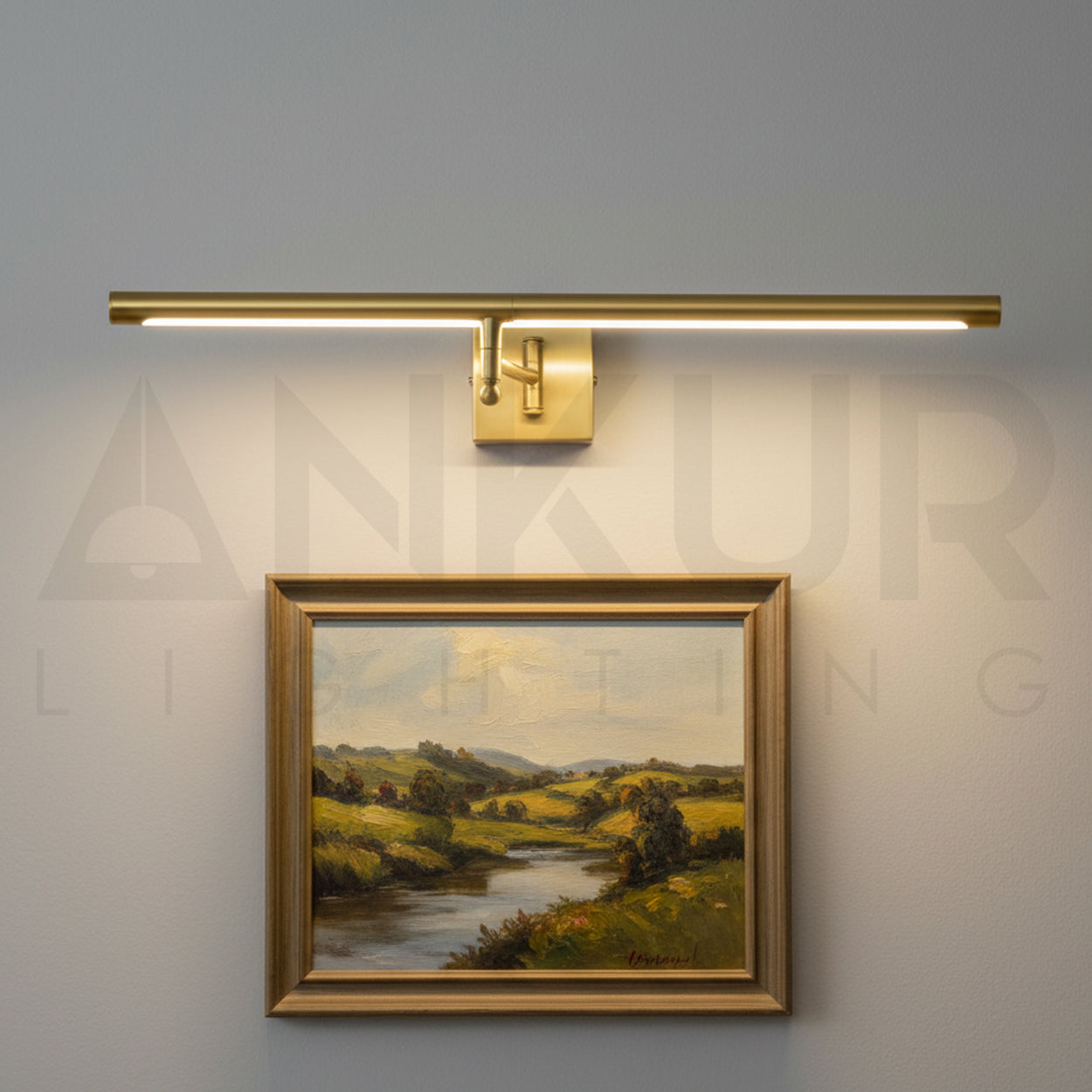 ANKUR MATTONI BRUSHED BRASS MODERN LED WALL LIGHT