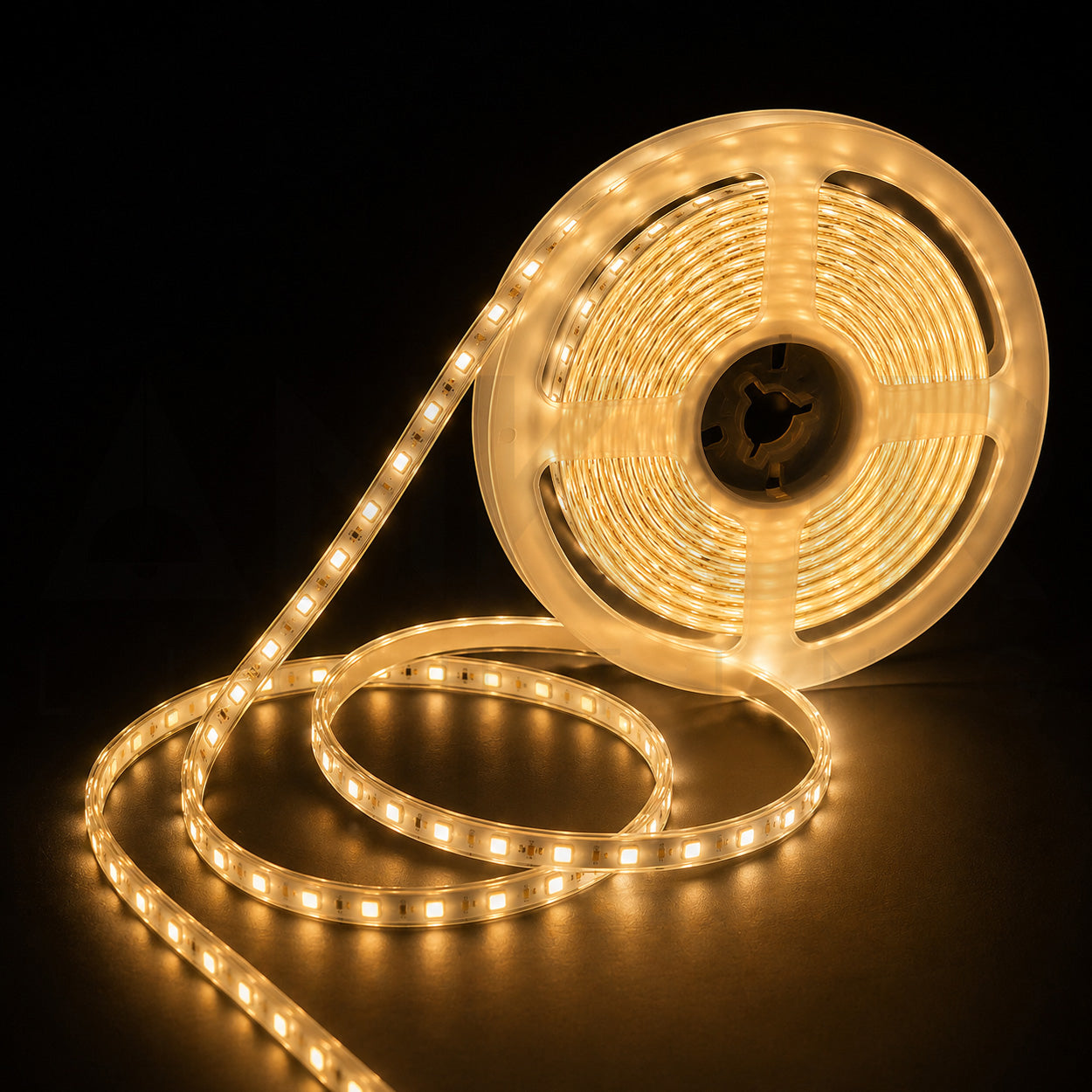 ANKUR IP65 WATERPROOF WARM WHITE LED STRIP LIGHT FOR INDOOR & OUTDOOR USE - 45 METER/6W/3000K