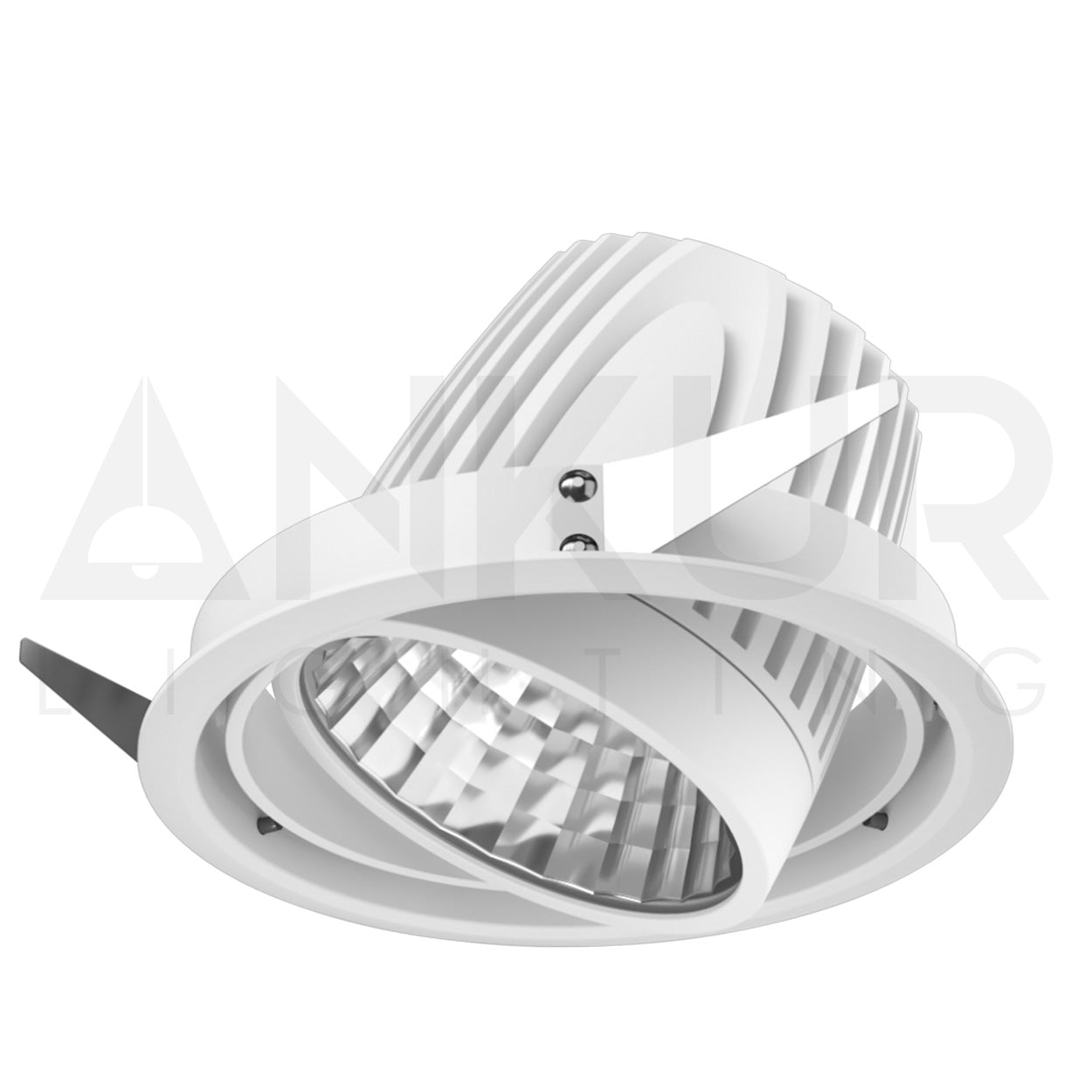 ANKUR RAY L DOUBE RING 4 WAY ADJUSTABLE RECESSED LED LIGHT