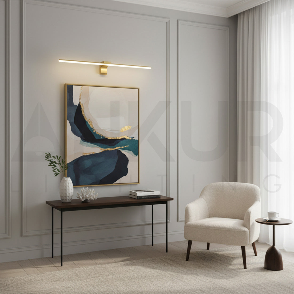 ANKUR HELIX MIRROR AND PICTURE LED WALL LIGHT