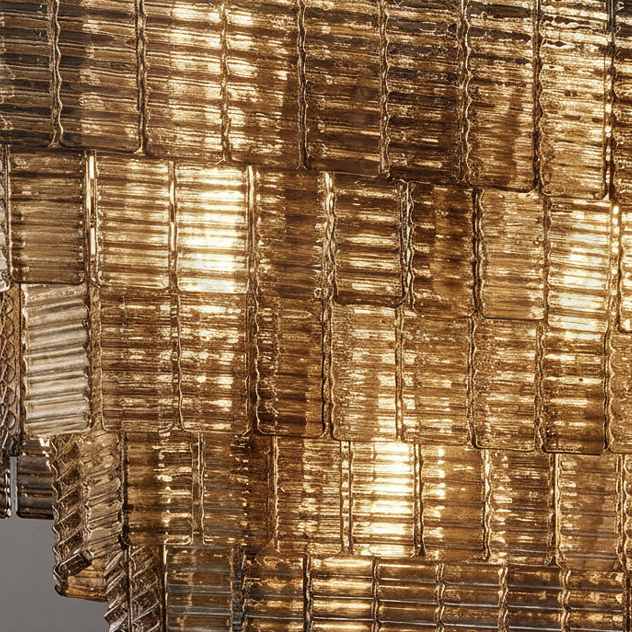 ANKUR WISTERIA STAINLESS STEEL HAIRLINE RECTANGULAR CHANDELIER