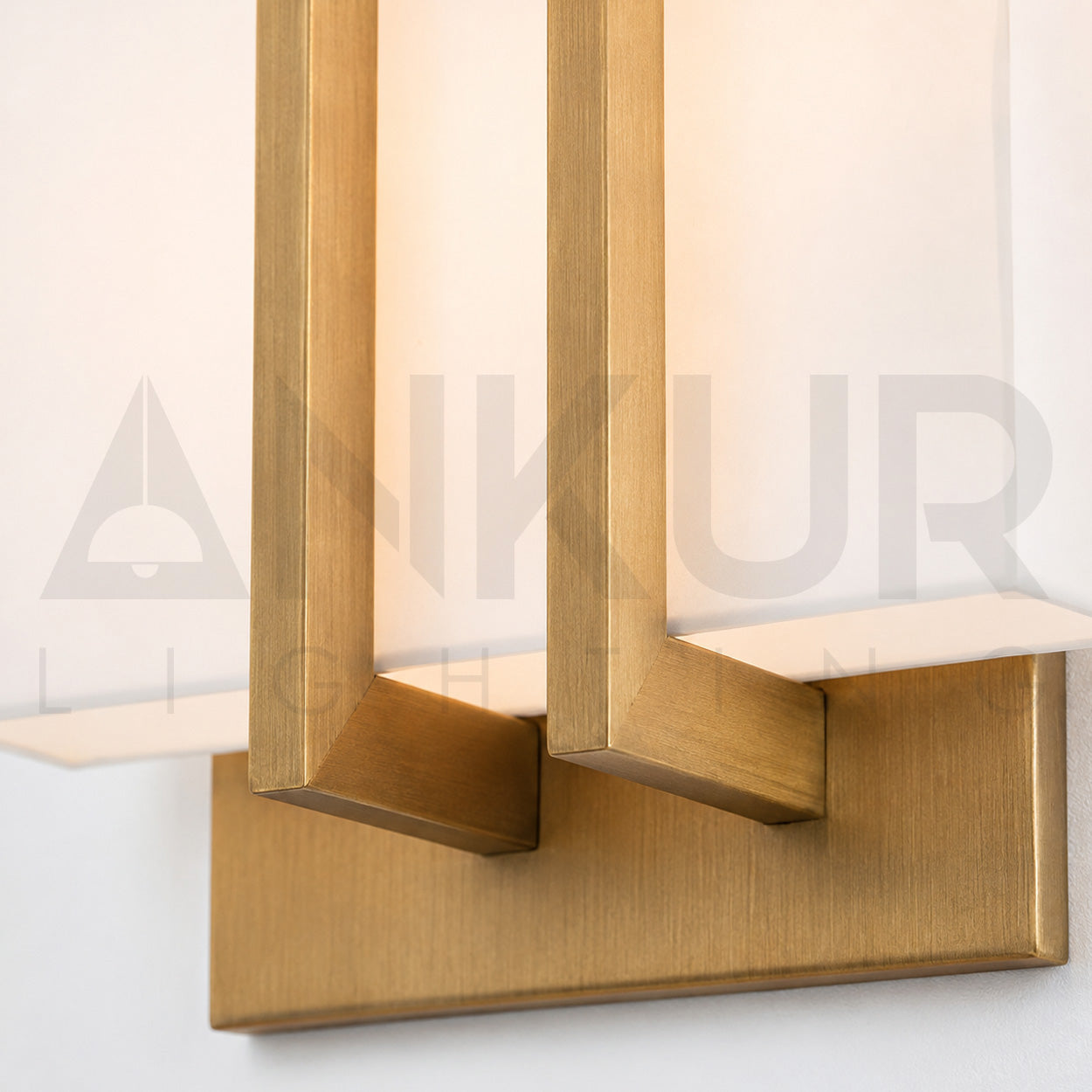 ANKUR SCUDO METAL AND FABRIC SHADE MODERN WALL LIGHT