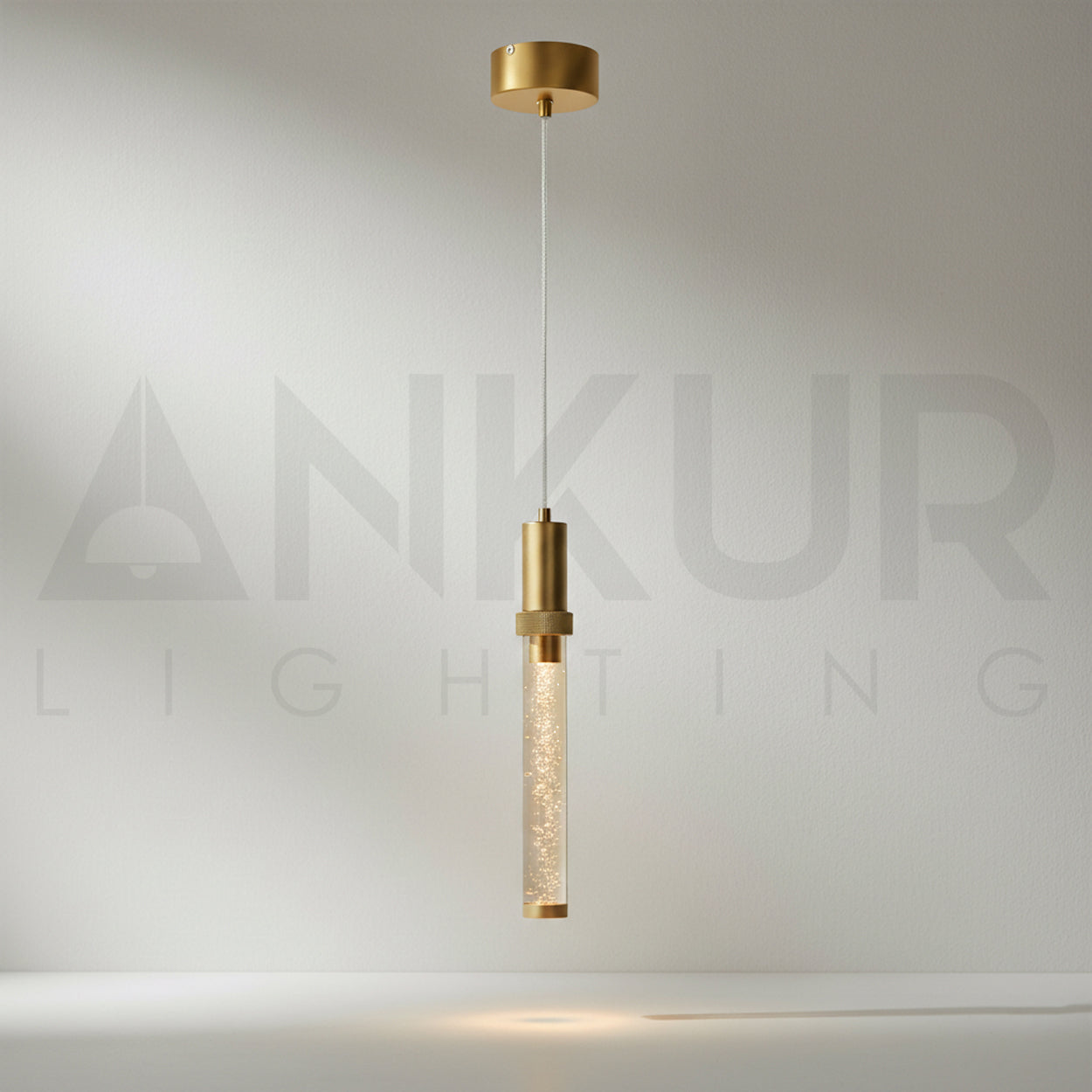 ANKUR FLUX 7W GOLD FINISH LED HANGING LIGHT