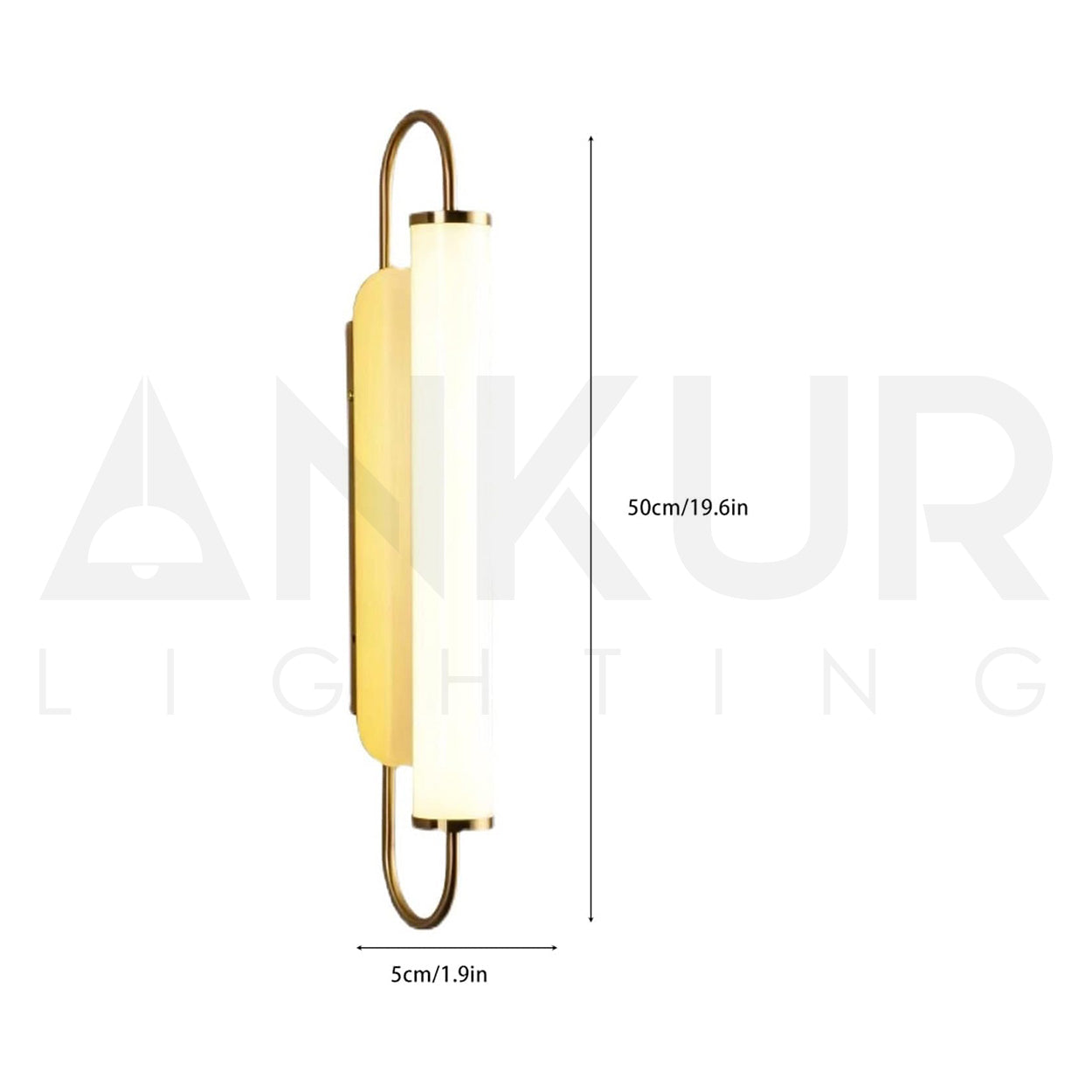ANKUR TORUS MINIMILIST DESIGN MODERN METAL AND GLASS LED WALL LIGHT