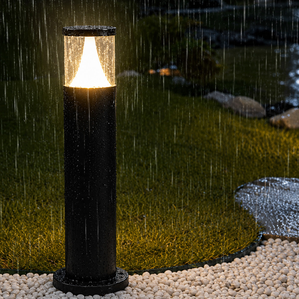 ANKUR TESS MODERN ANTI-GLARE BOLLARD LIGHT ELEGANT OUTDOOR LED PATHWAY LIGHTING