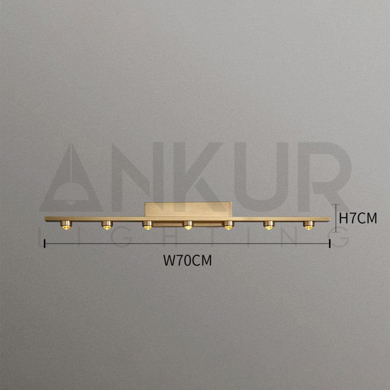 ANKUR RIVEN ANTIQUE GLARE MODERN LED MIRROR / PICTURE LIGHT