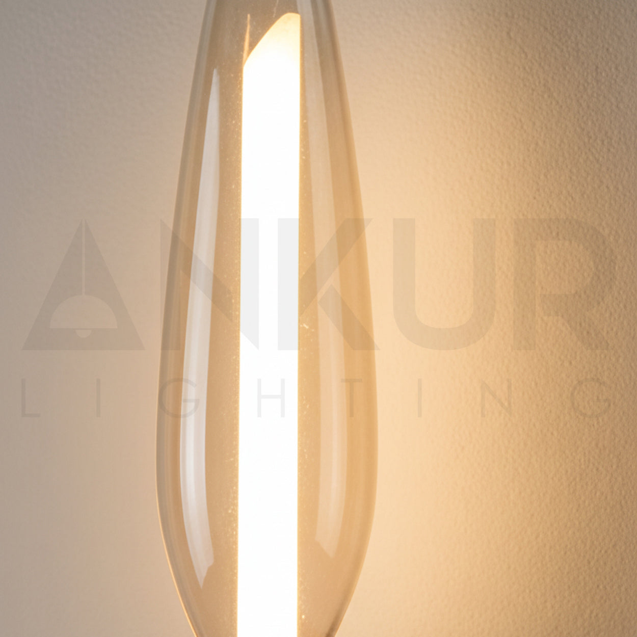 ANKUR CLEMATIS UP AND DOWN OPAL LINE ANTIQUE BRASS AND CONE GLASS UNIQUE DESIGN WALL LAMPS
