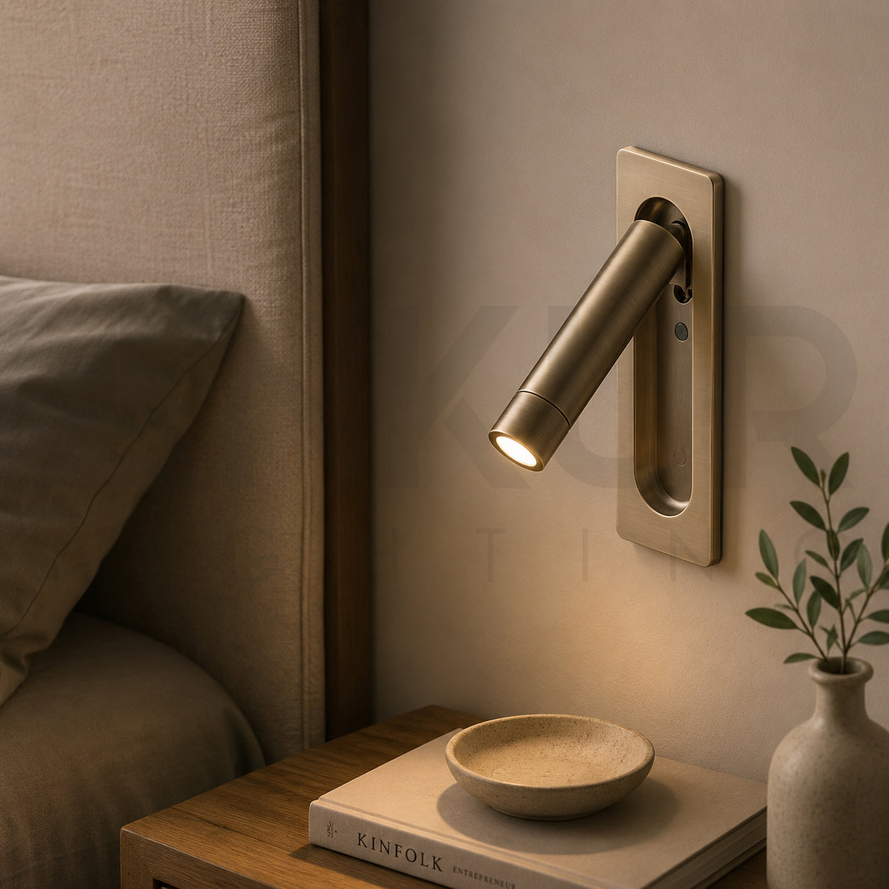 ANKUR POPPY METAL BEDSIDE PULL-OUT LED WALL LIGHT
