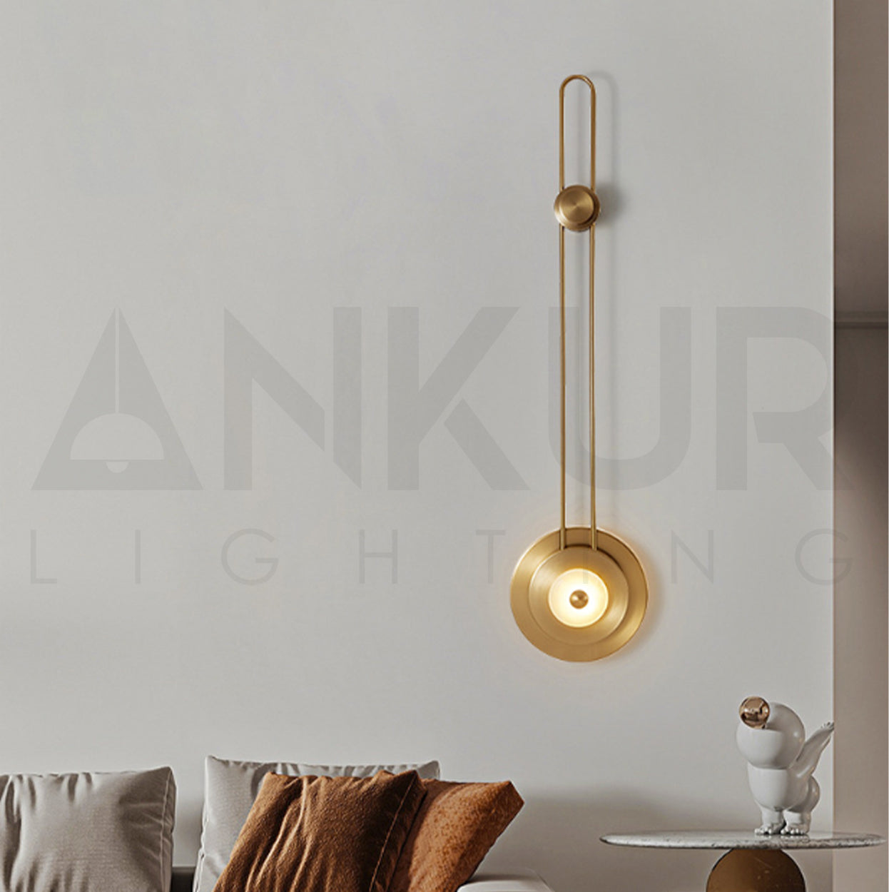 ANKUR APEX DECORATIVE WITH METAL FINISH LED WALL LIGHT FOR HOME LIGHTING