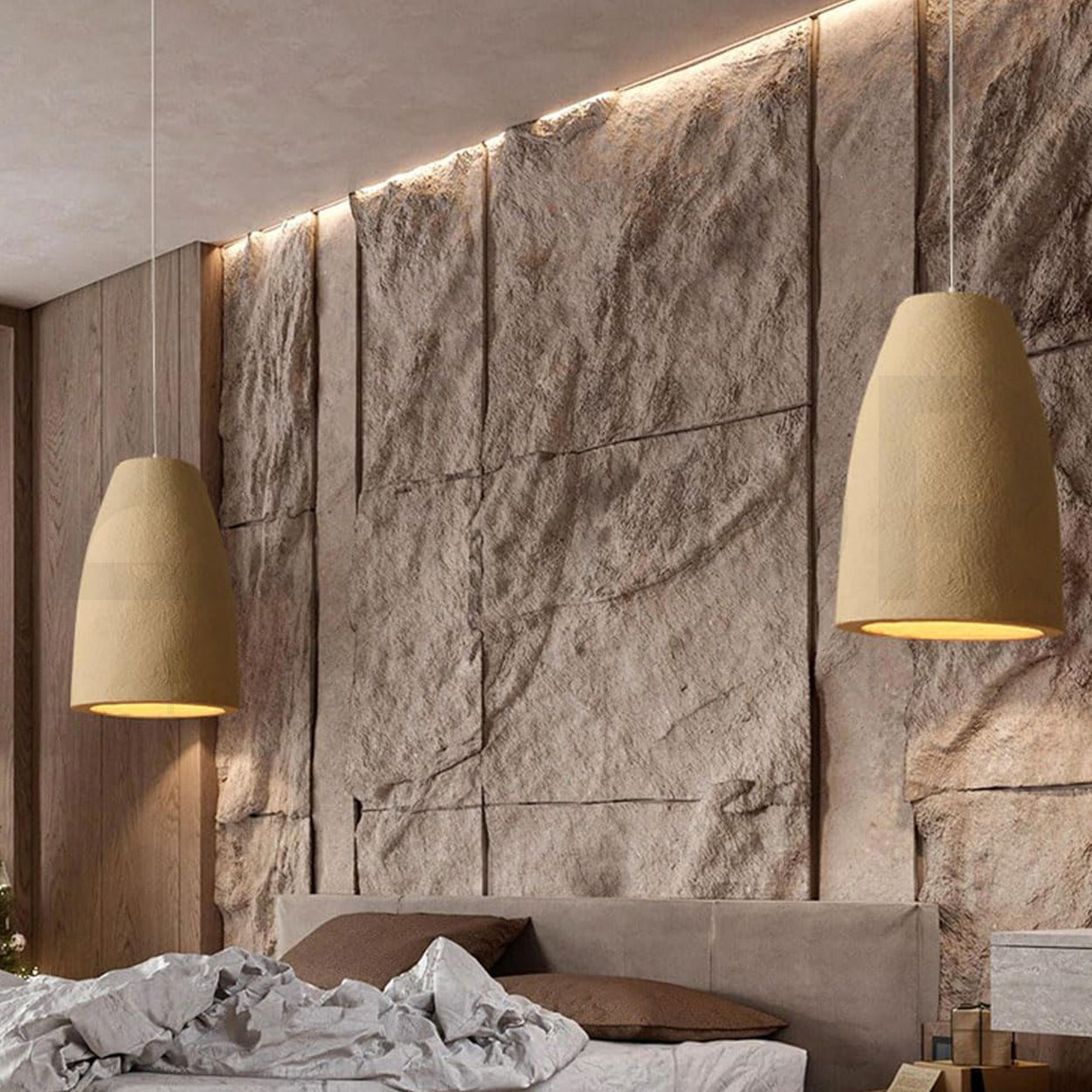 ANKUR LUNA RESIN PENDANT LIGHT FOR BEDROOM AND LIVING ROOM MODERN STYLE HANGING LIGHT