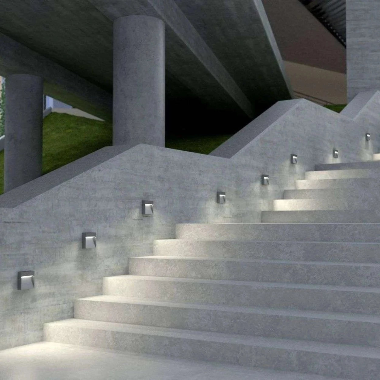 ANKUR SQUARE SURFACE OUTDOOR RATED LED FOOT LIGHT FOR ROOMS, STAIRCASES OR PATHWAYS
