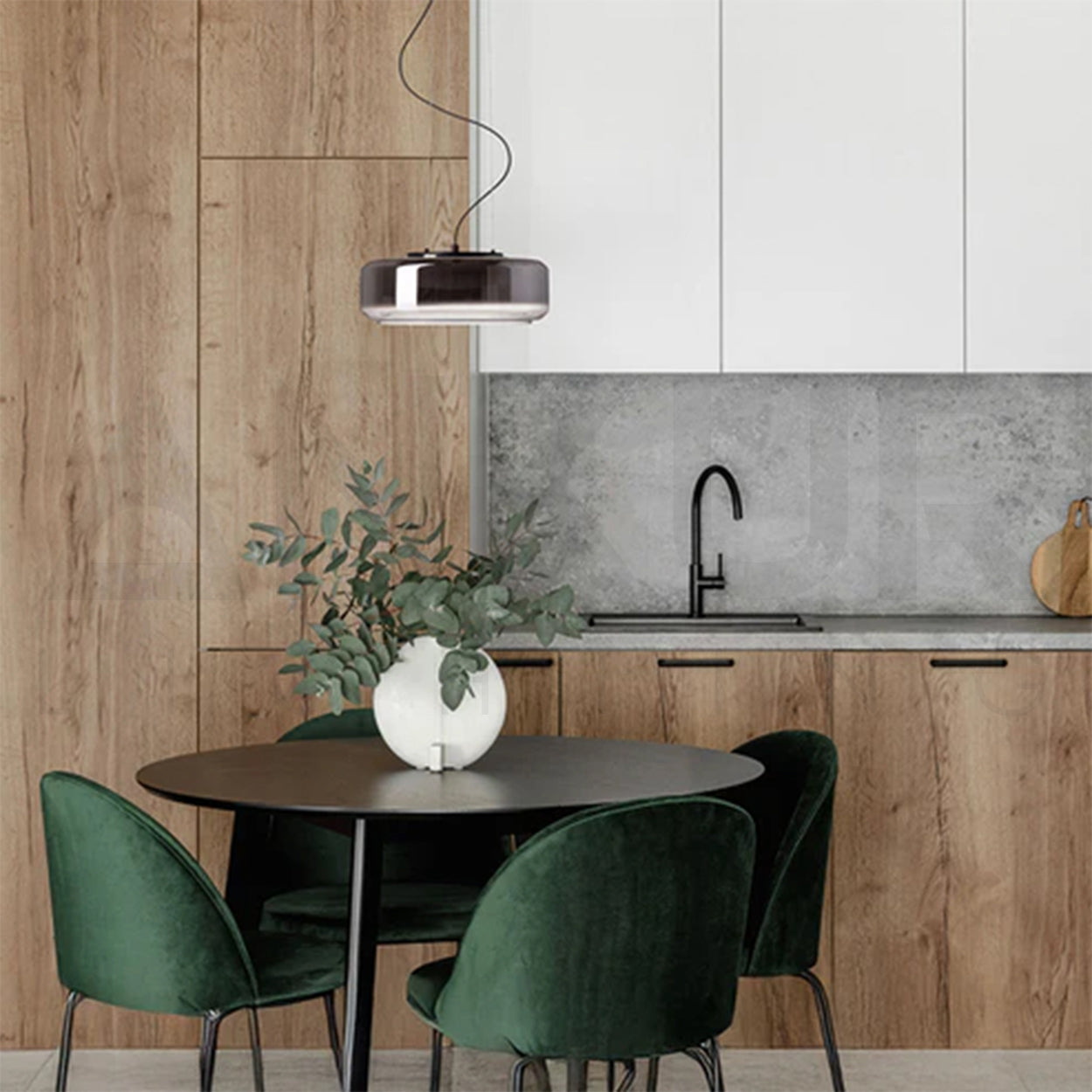 ANKUR NIMBUS MODERN STYLE LUXURY GLASS PENDANT LIGHT FOR DINING AND LIVING AREA HANGING LIGHT