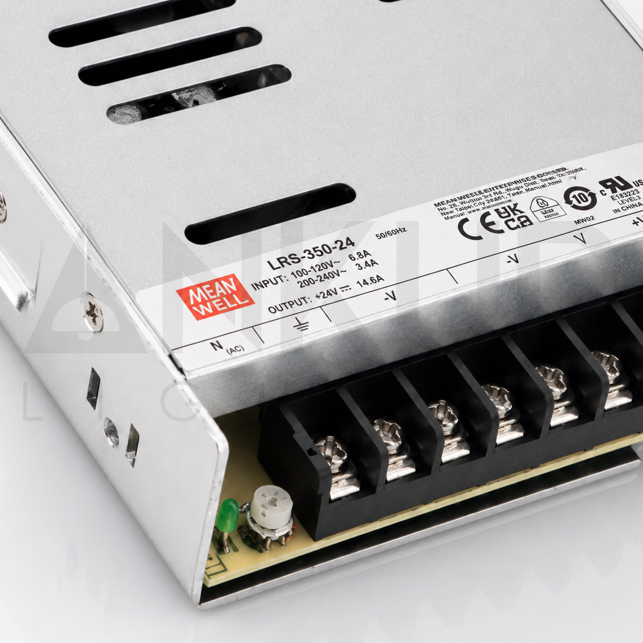 MEANWELL LRS-450-24 SINGLE OUTPUT SWITCHING POWER SUPPLY DRIVER