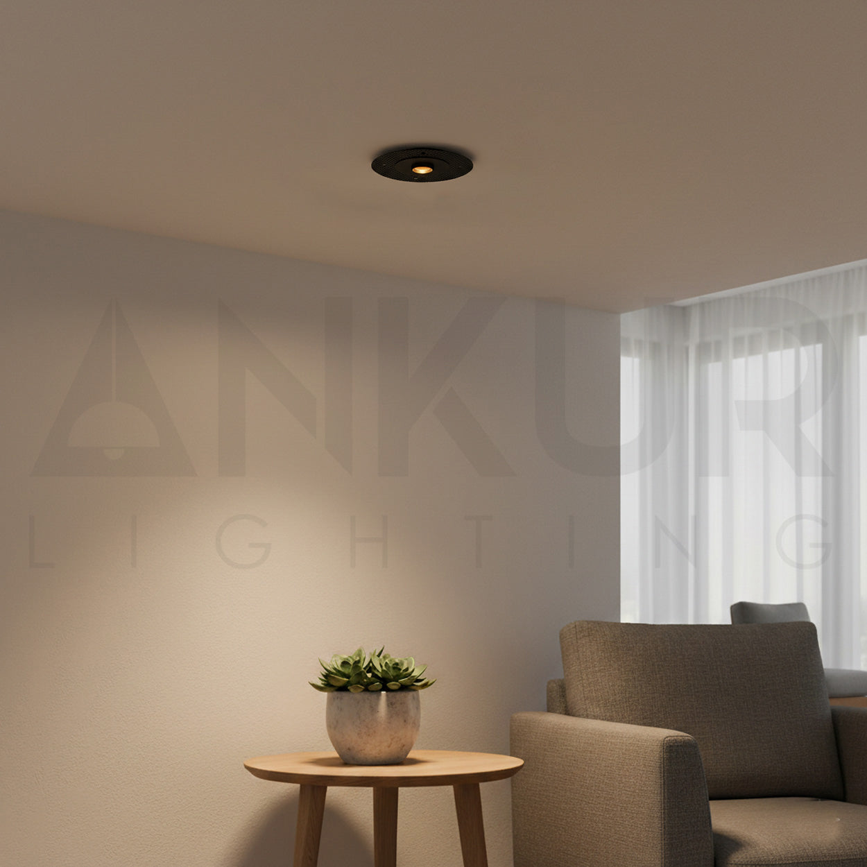ANKUR EURO BLACKHOLE TRIMLESS DOT PINSPOT LED DOWNLIGHT
