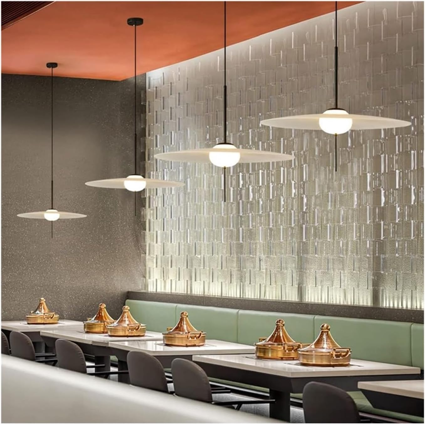 ANKUR SOLARA LED HANGING LIGHT MID CENTURY MODERN PENDANT LIGHT