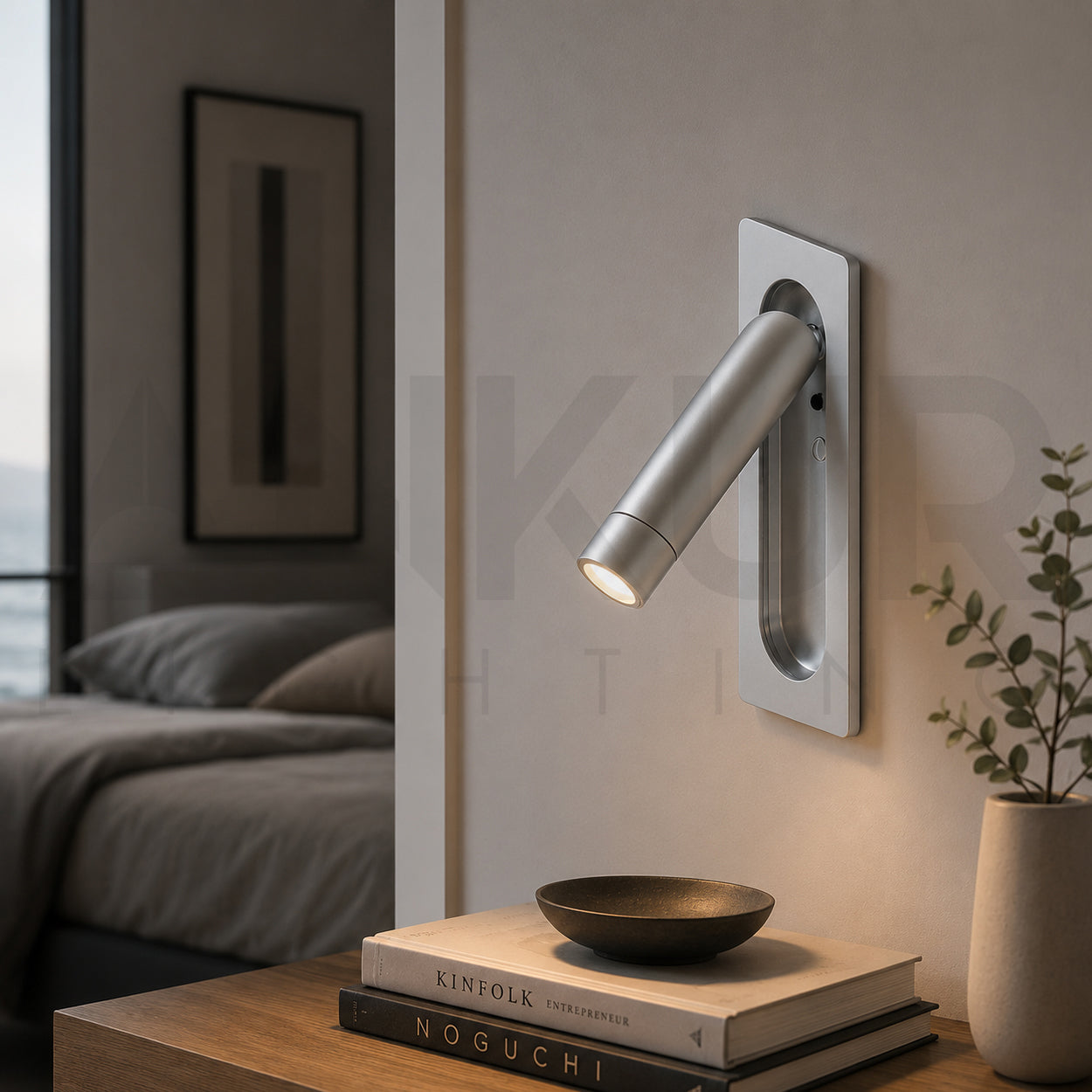 ANKUR POPPY METAL BEDSIDE PULL-OUT LED WALL LIGHT