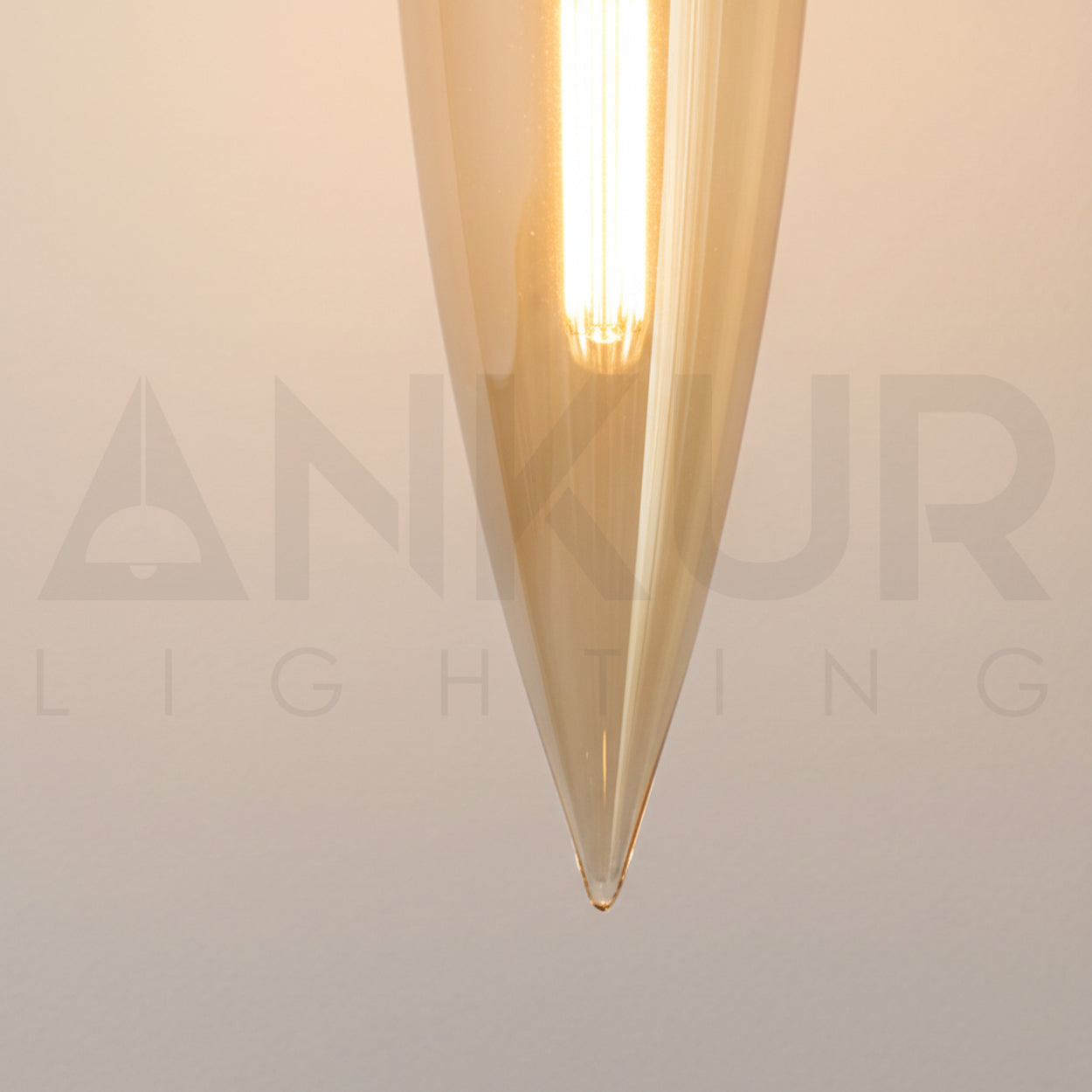 ANKUR CLEMATIS OPAL LINE ANTIQUE BRASS AND CONE GLASS UNIQUE DESIGN PENDANT LIGHT
