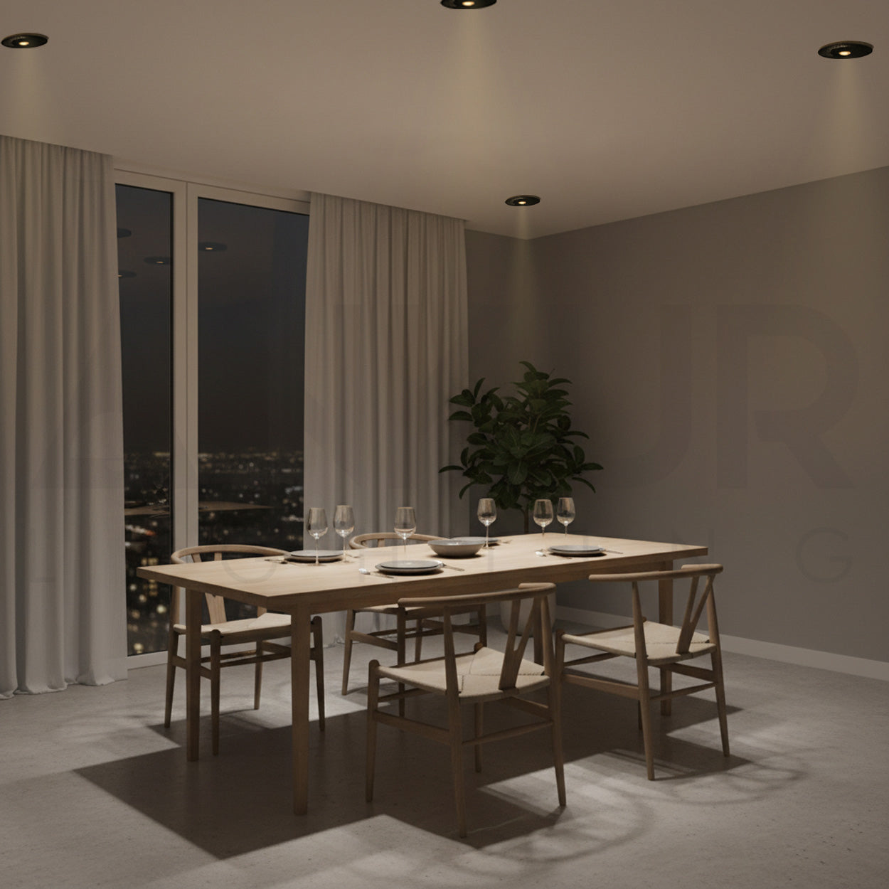 ANKUR EURO BLACKHOLE TRIMLESS DOT PINSPOT LED DOWNLIGHT