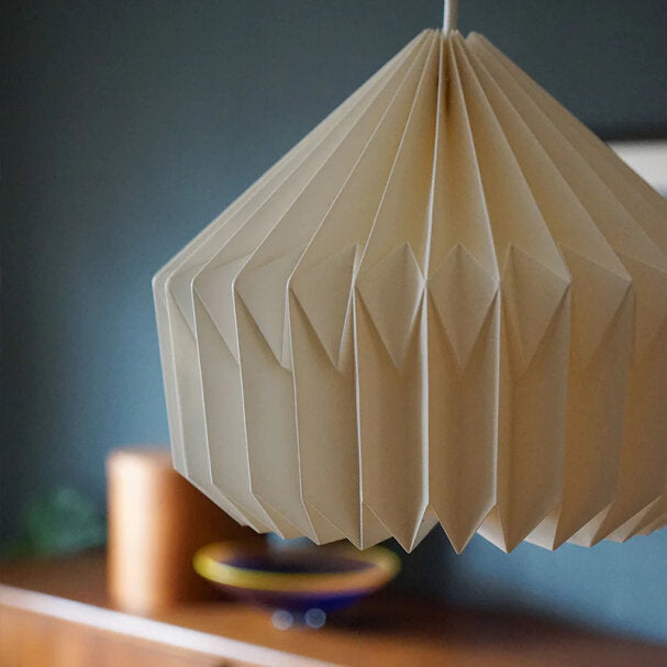 ANKUR FROST ORIGAMI PENDANT LIGHT- PAPER HANDPLEATING HANGING LIGHT
