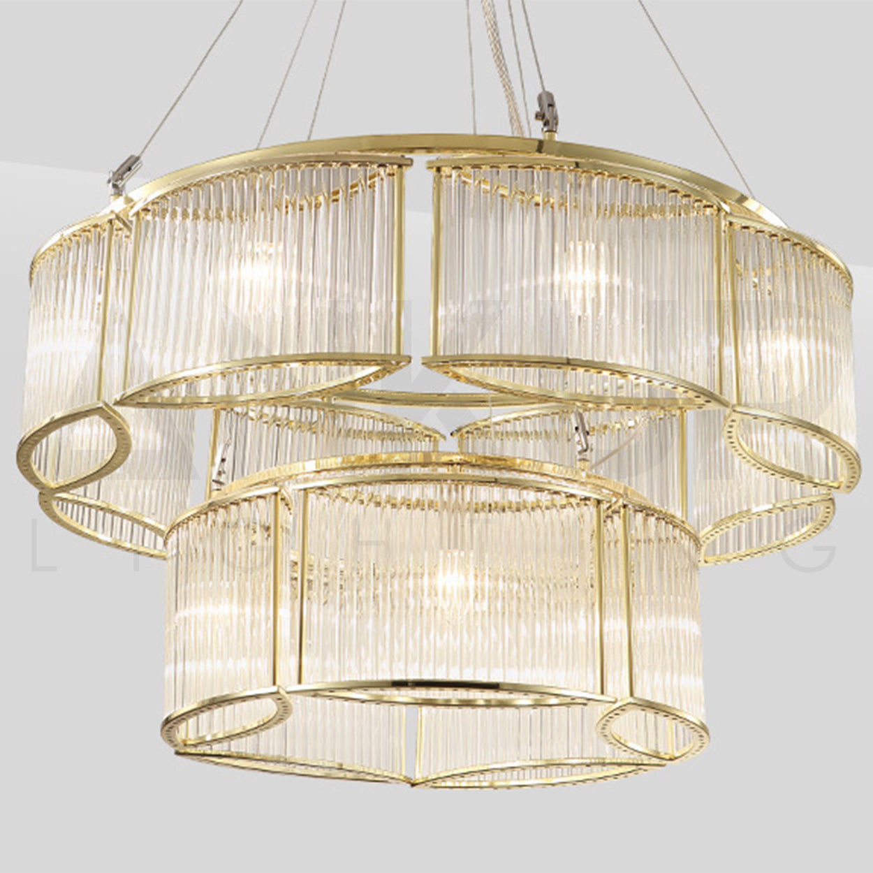 ANKUR VALERIA CRYSTAL CHANDELIER GOLD AND METAL FINISH FOR LUXURY HOME