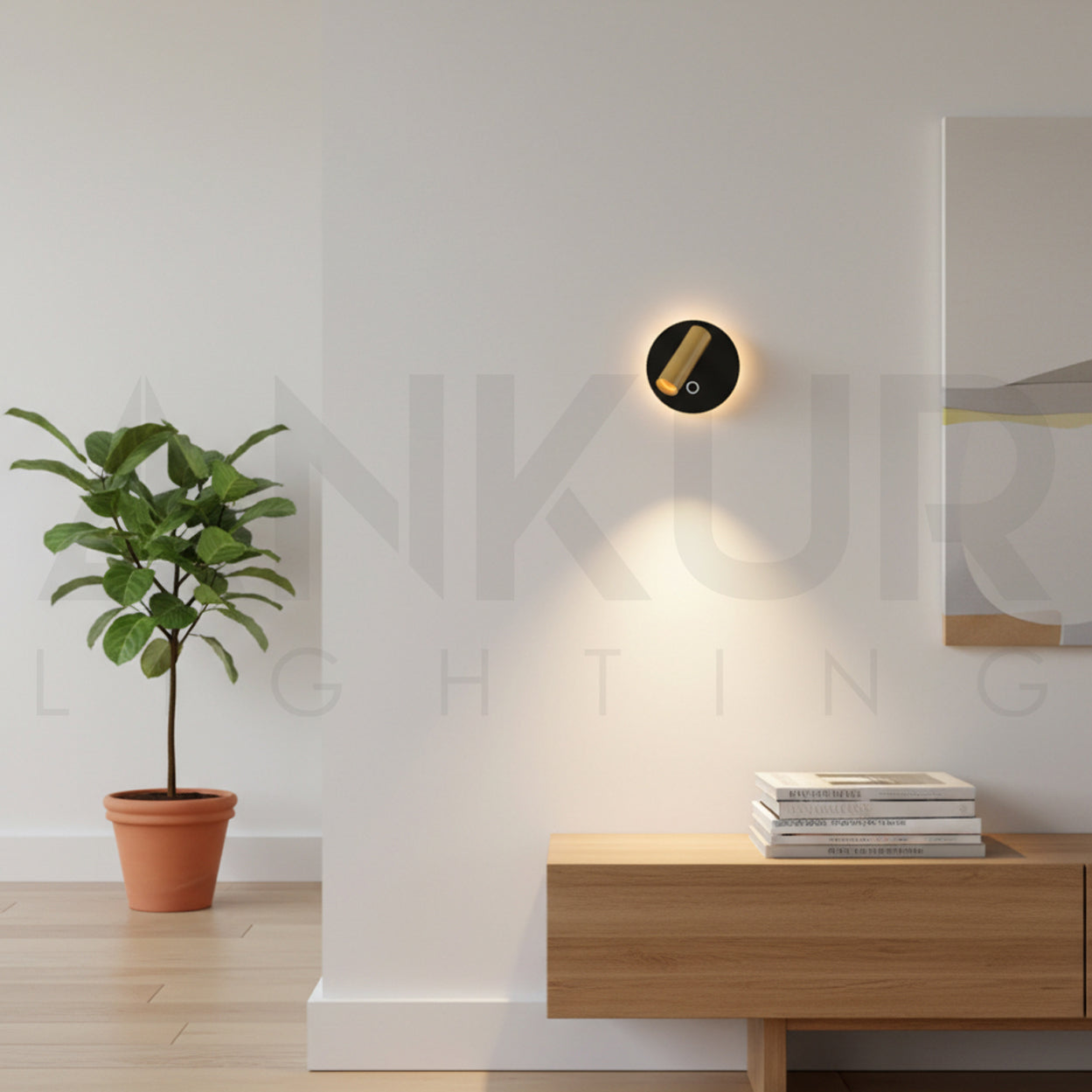 ANKUR AFFISSO KLEEN ROUND TOUCH DIMMING LED WALL LIGHT