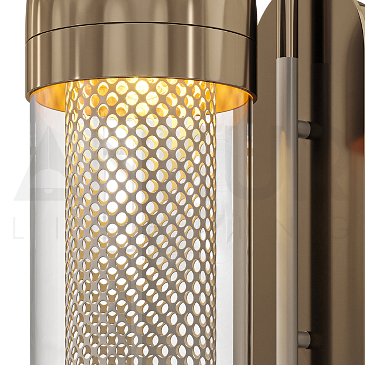 ANKUR DENVER BRASS FINISH WALL LIGHT FOR LIVING ROOMS AND HOME LIGHTING