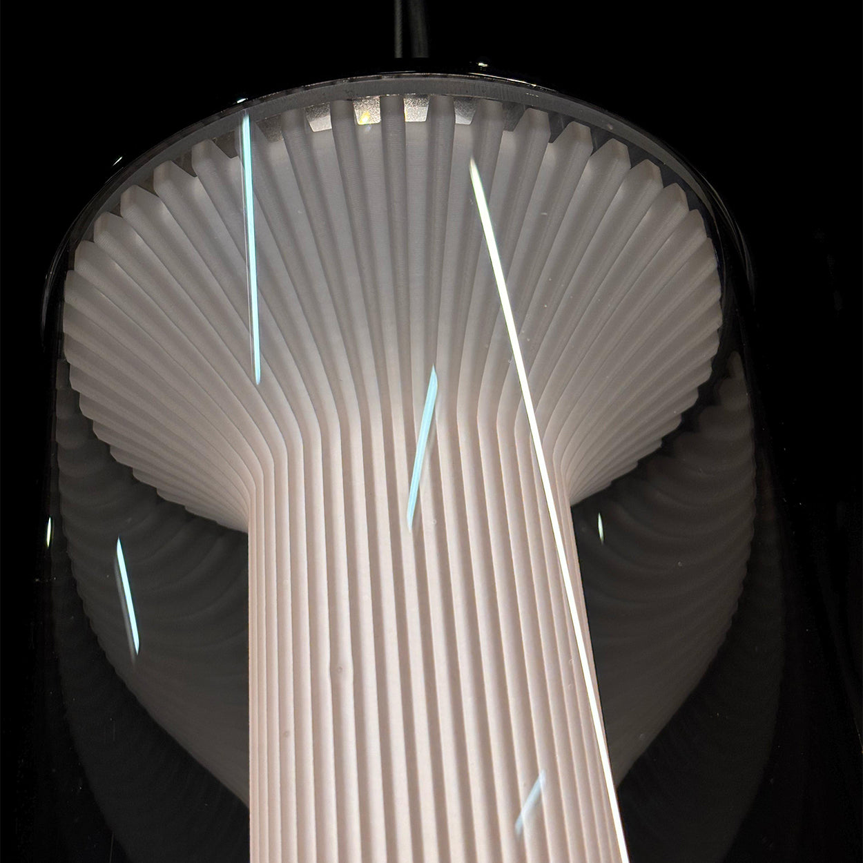 ANKUR CARLOTTA GLOW METAL AND GLASS LED HANGING LIGHT