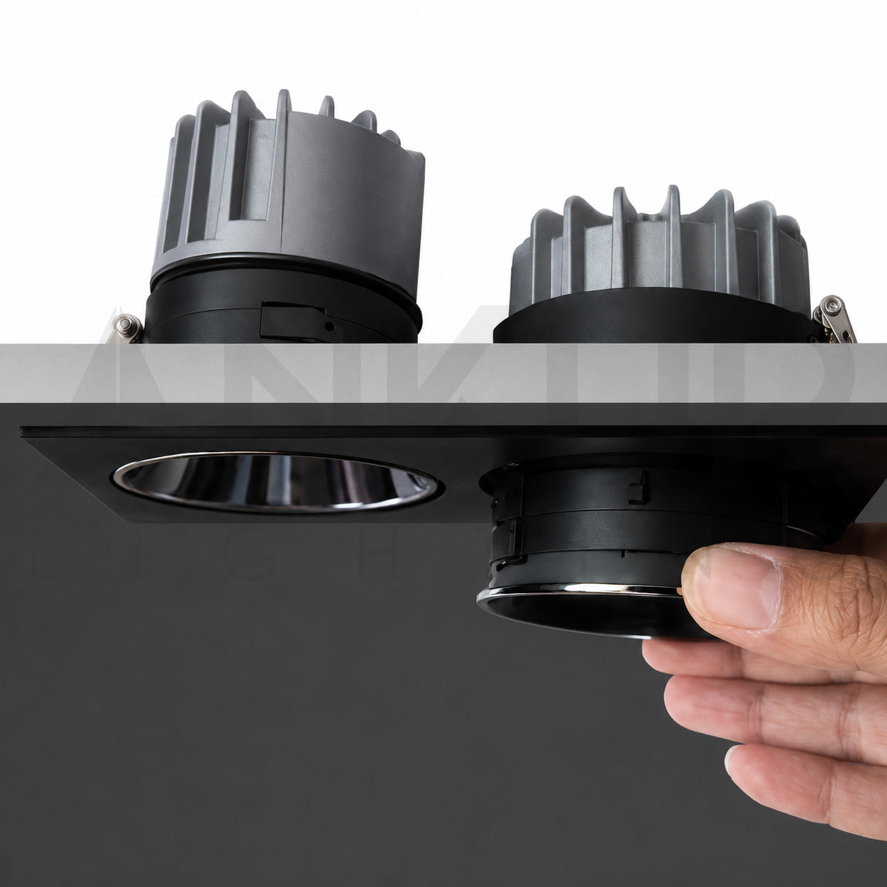 ANKUR SCOPE CONTEMPORARY SINGLE AND TWIN ADJUSTABLE LED RECESSED FRONT OPENABLE LIGHTS