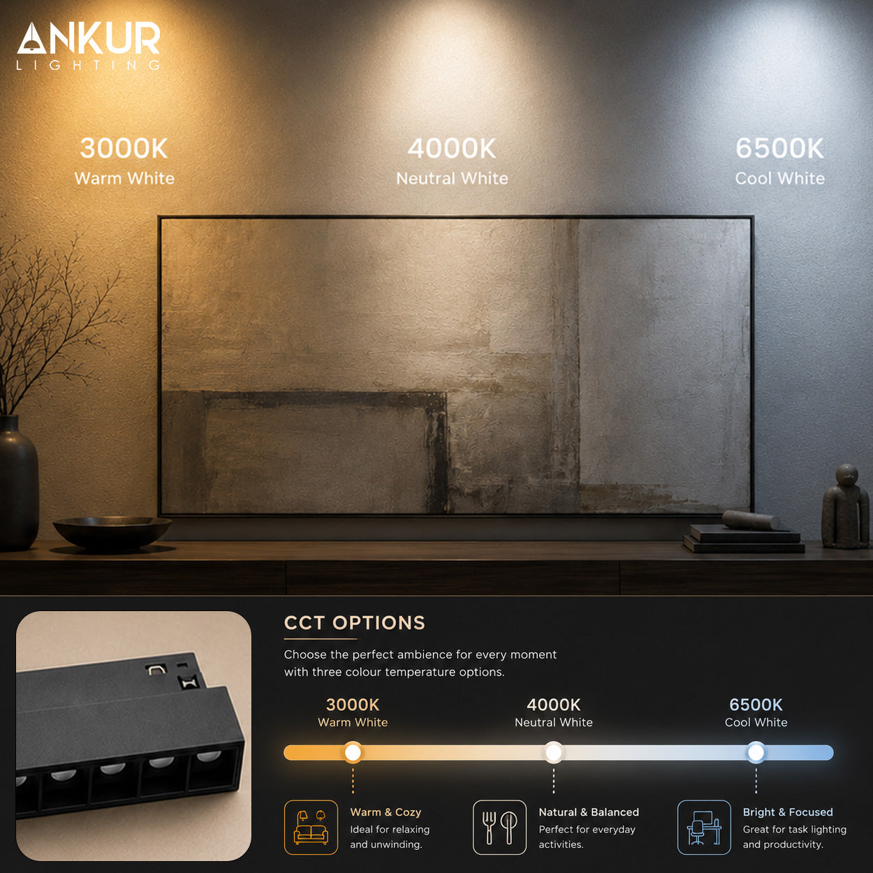 ANKUR 20MM ECO STANDARD MAGNETIC LINEAR LASERBLADE LED LIGHT