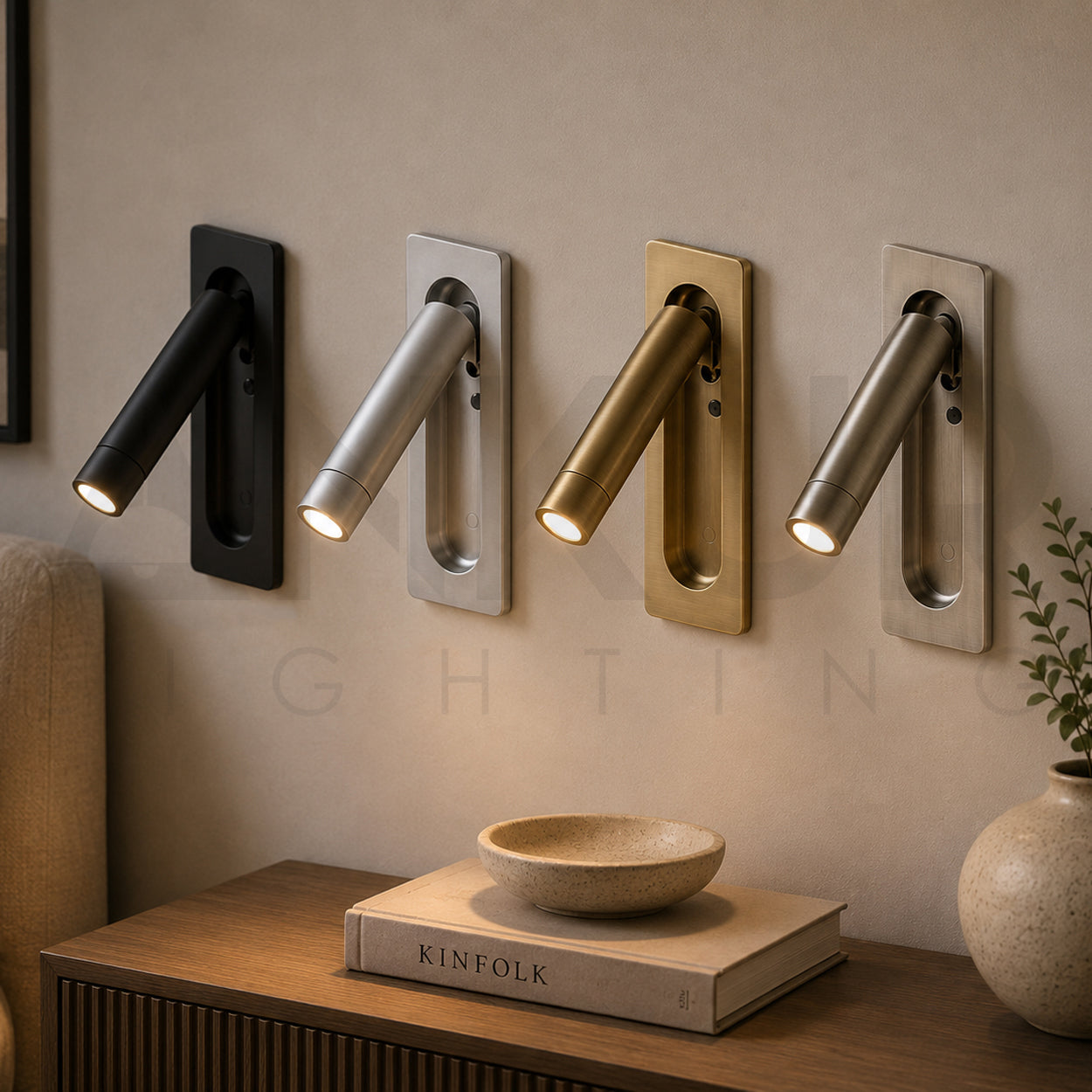 ANKUR POPPY METAL BEDSIDE PULL-OUT LED WALL LIGHT
